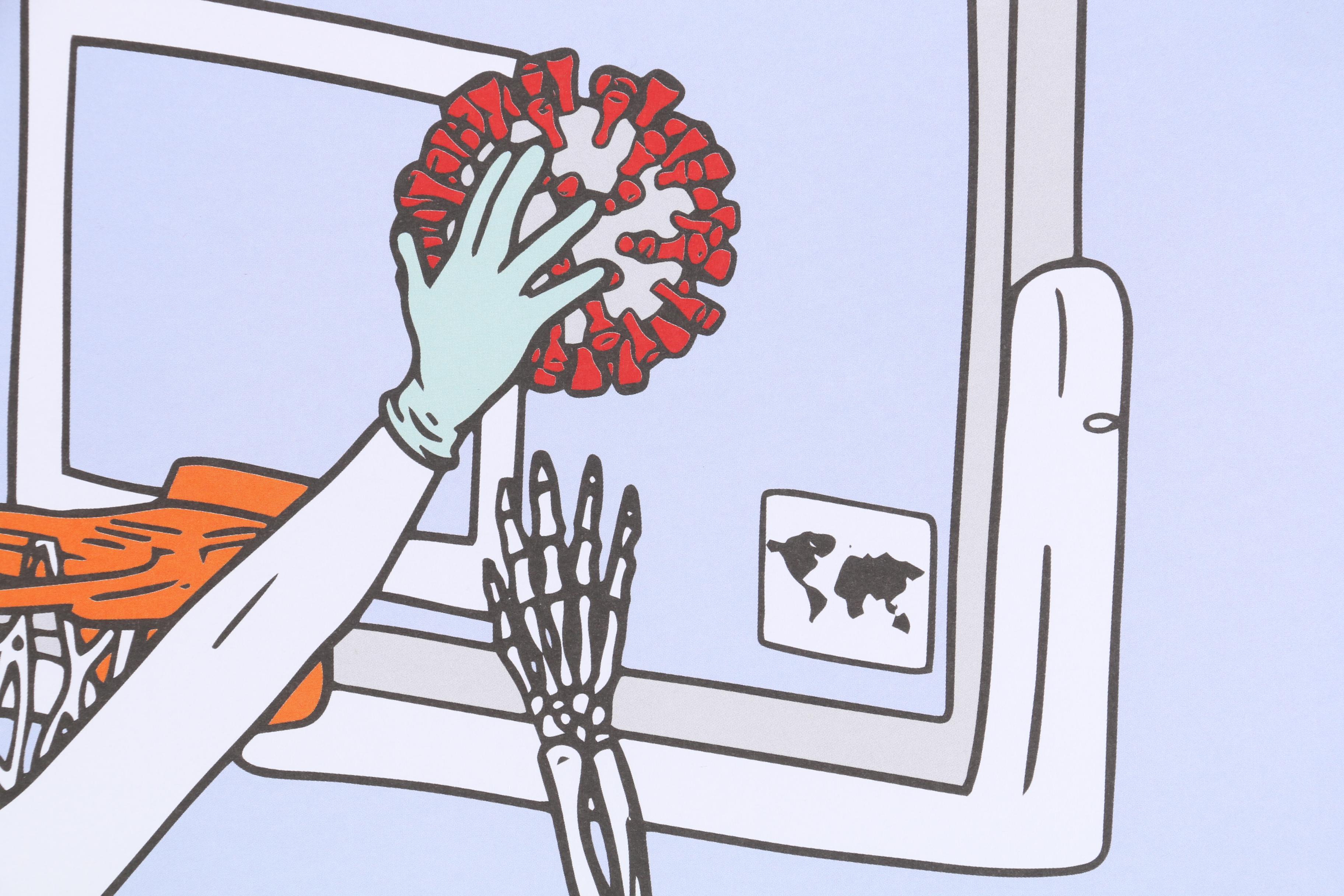 Offset Lithograph Poster after Michael Auerbach "Clutch", 2020