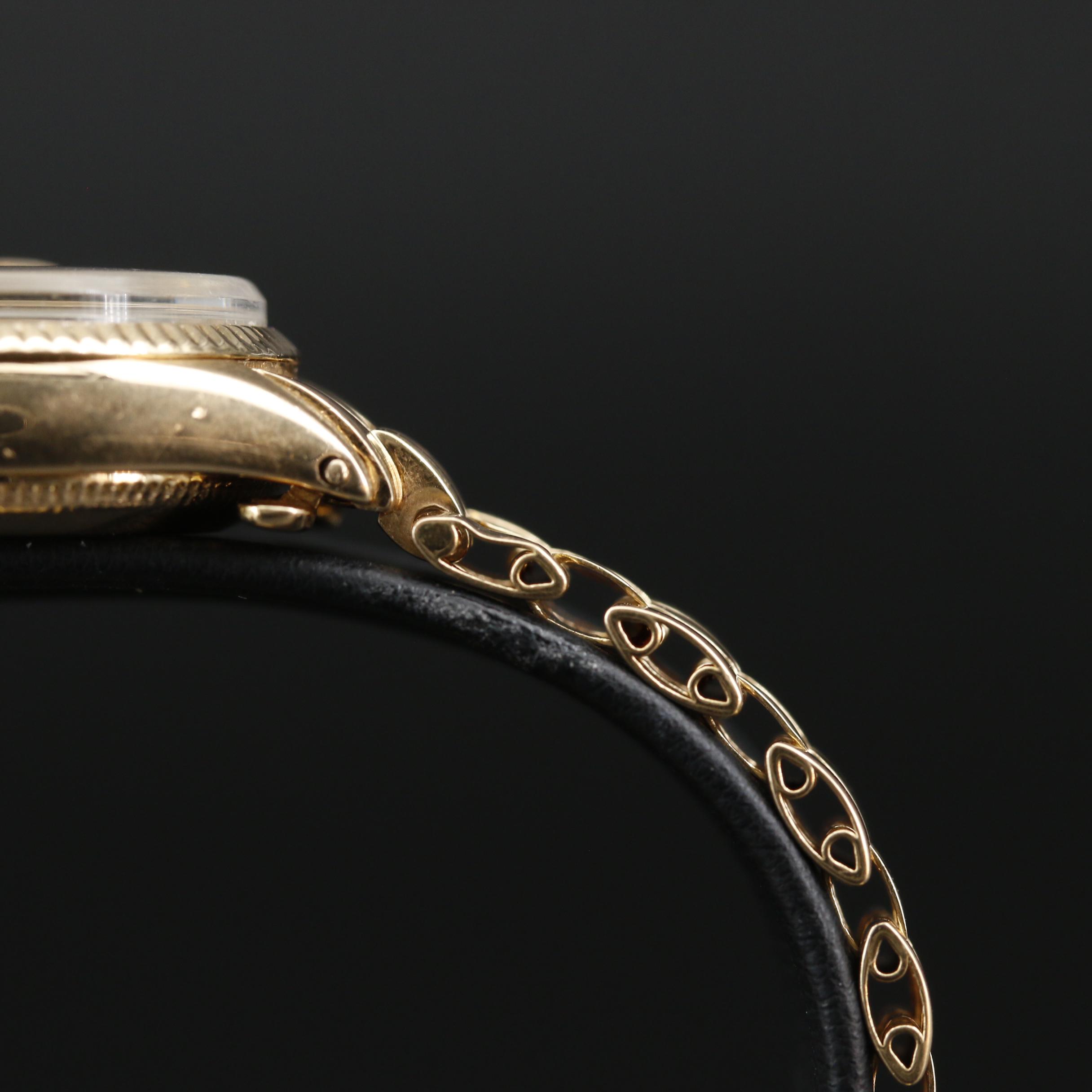 1970 Rolex Datejust 6517 18K Gold Automatic Watch