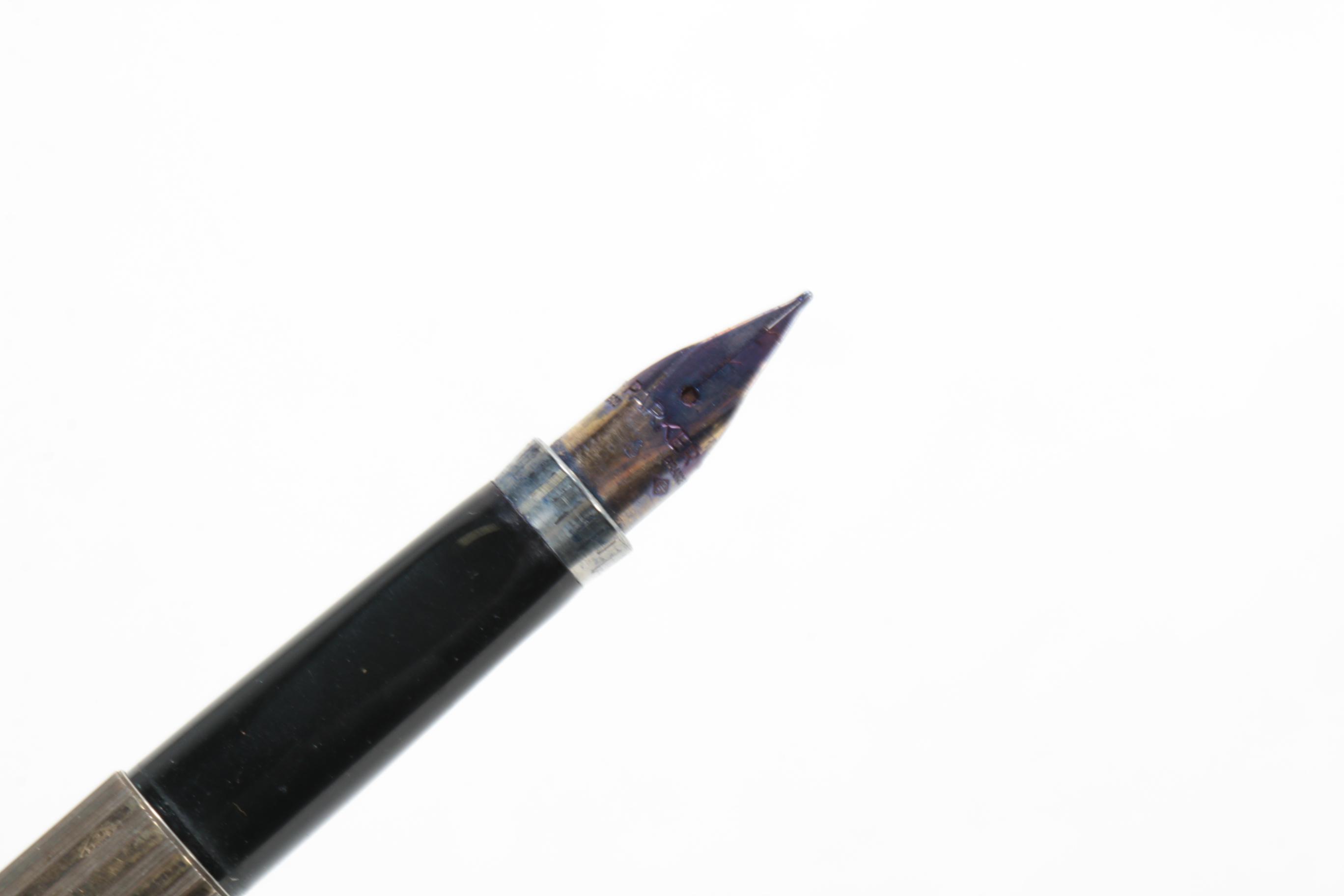 Parker Sterling Silver Fountain and Ballpoint Pens, Made in France, 20th C.