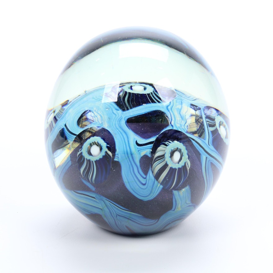 Robert Eickholt Handblown Art Glass Paperweight