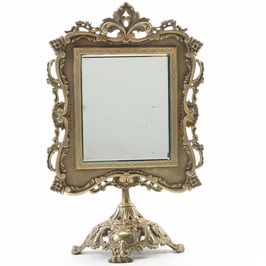 Cast Brass Dressing Table Pivot Mirror