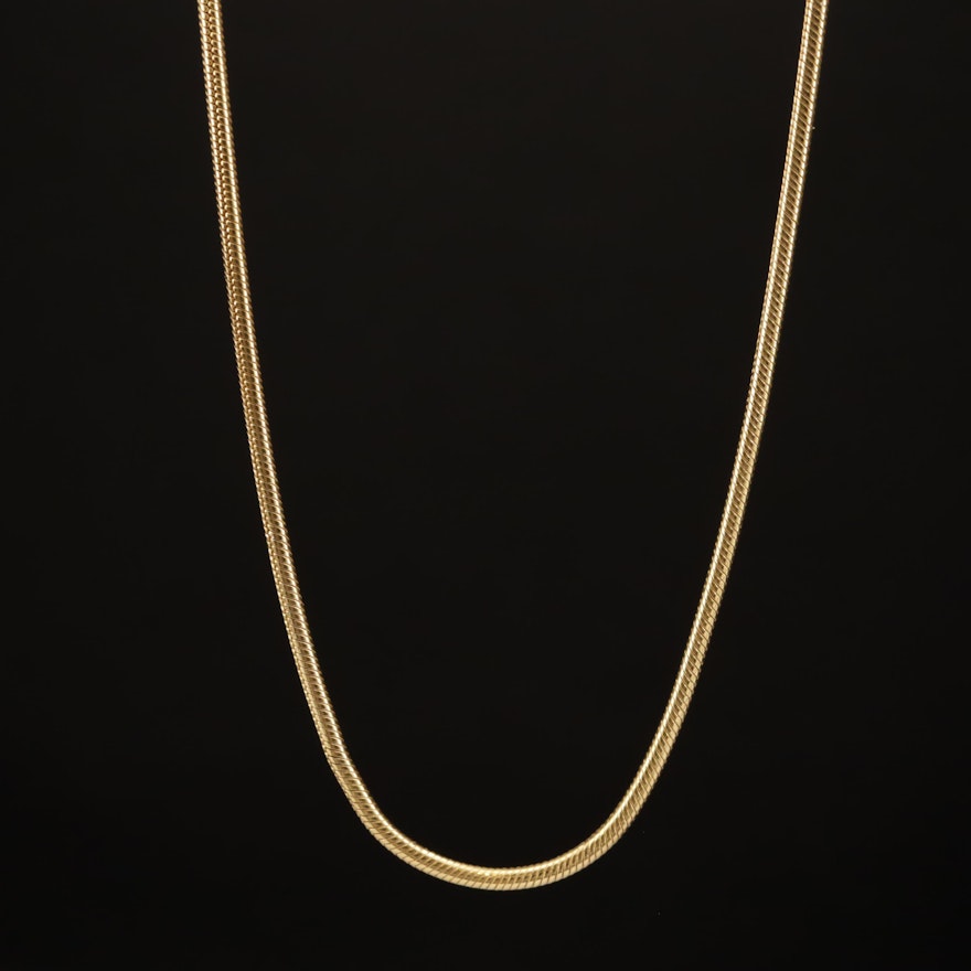 14K Snake Chain Necklace