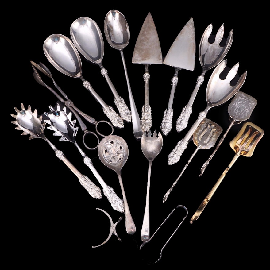 Godinger Silver Plated Serving Utensils and Other Serving Pieces