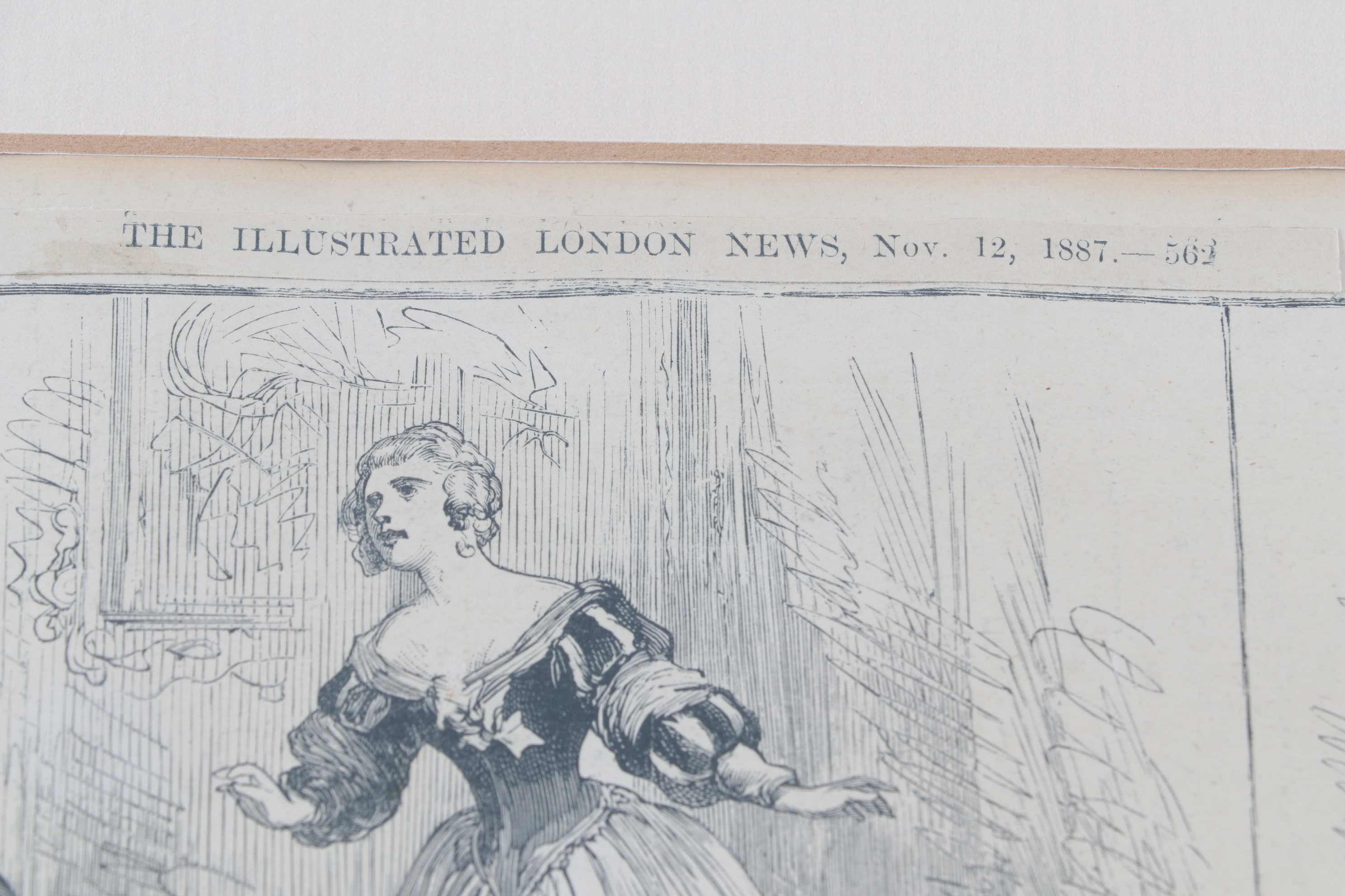 Framed "London News" Articles on Swedish Opera Singer Jenny Lind, 19th Century