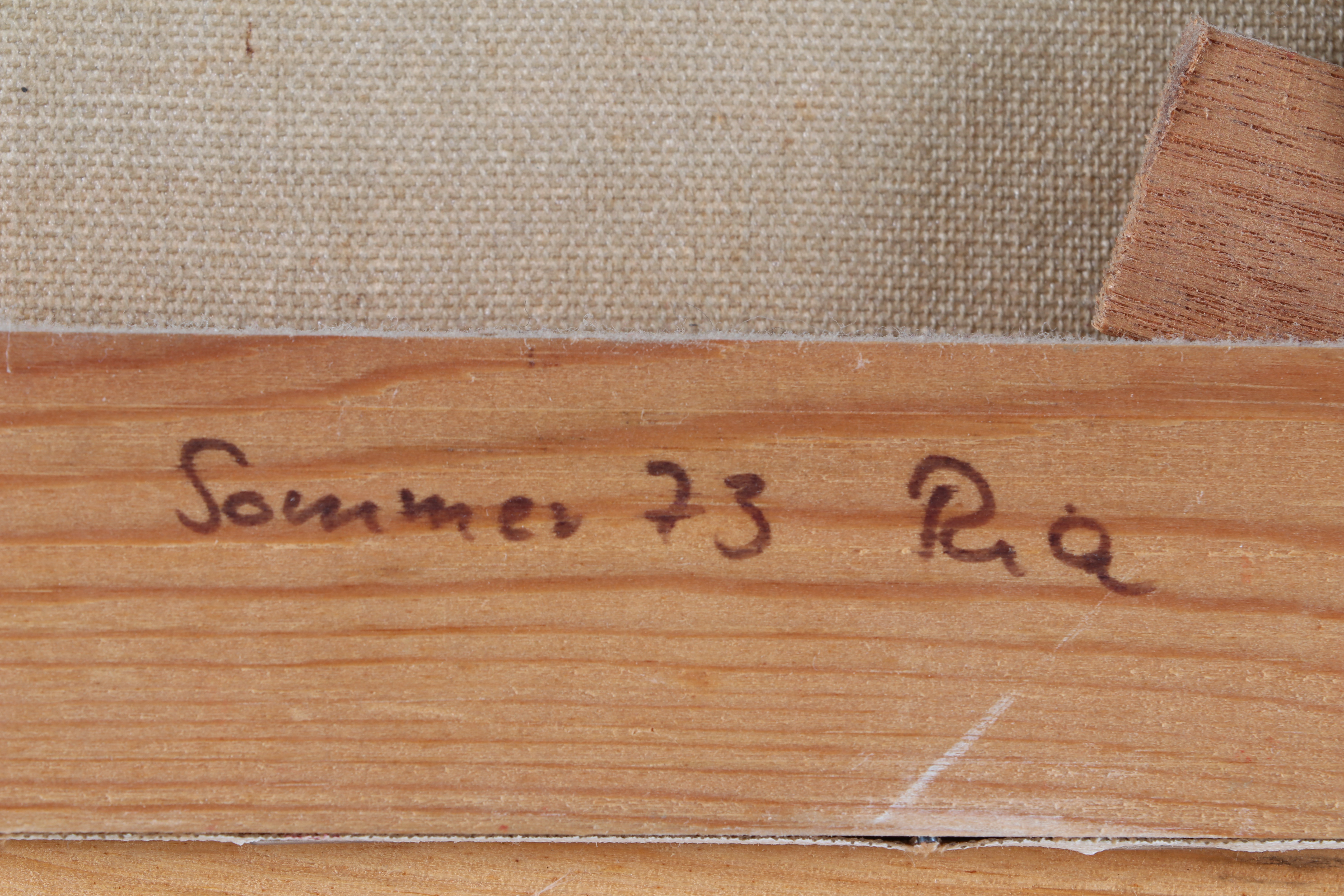 Ria Eing Folk Art Oil Painting "Der Hausfischer vom Fischerhaus"