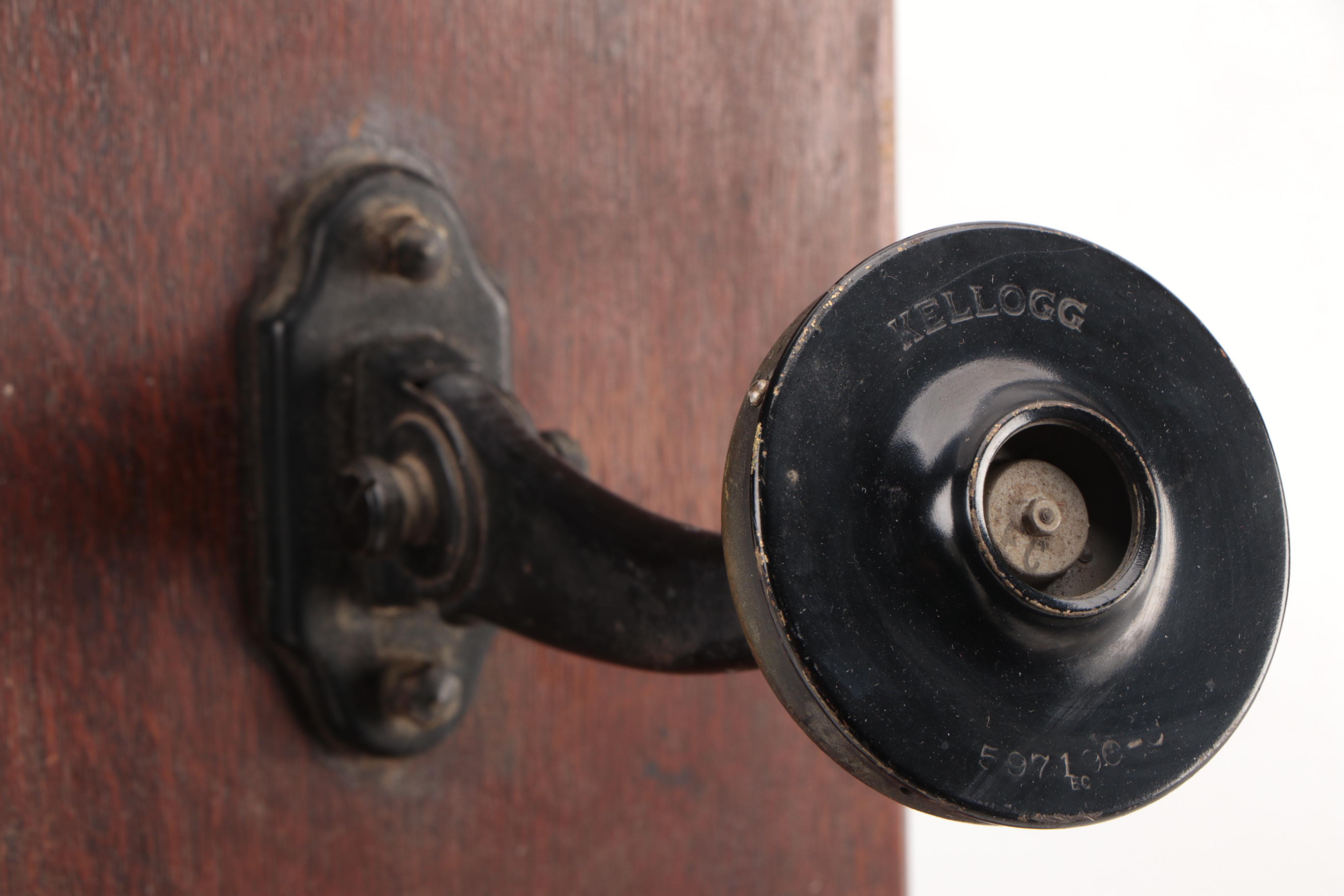 Stromberg-Carlson Oak Hand-Crank Wall Telephone, Late 19th- Early 20th Century