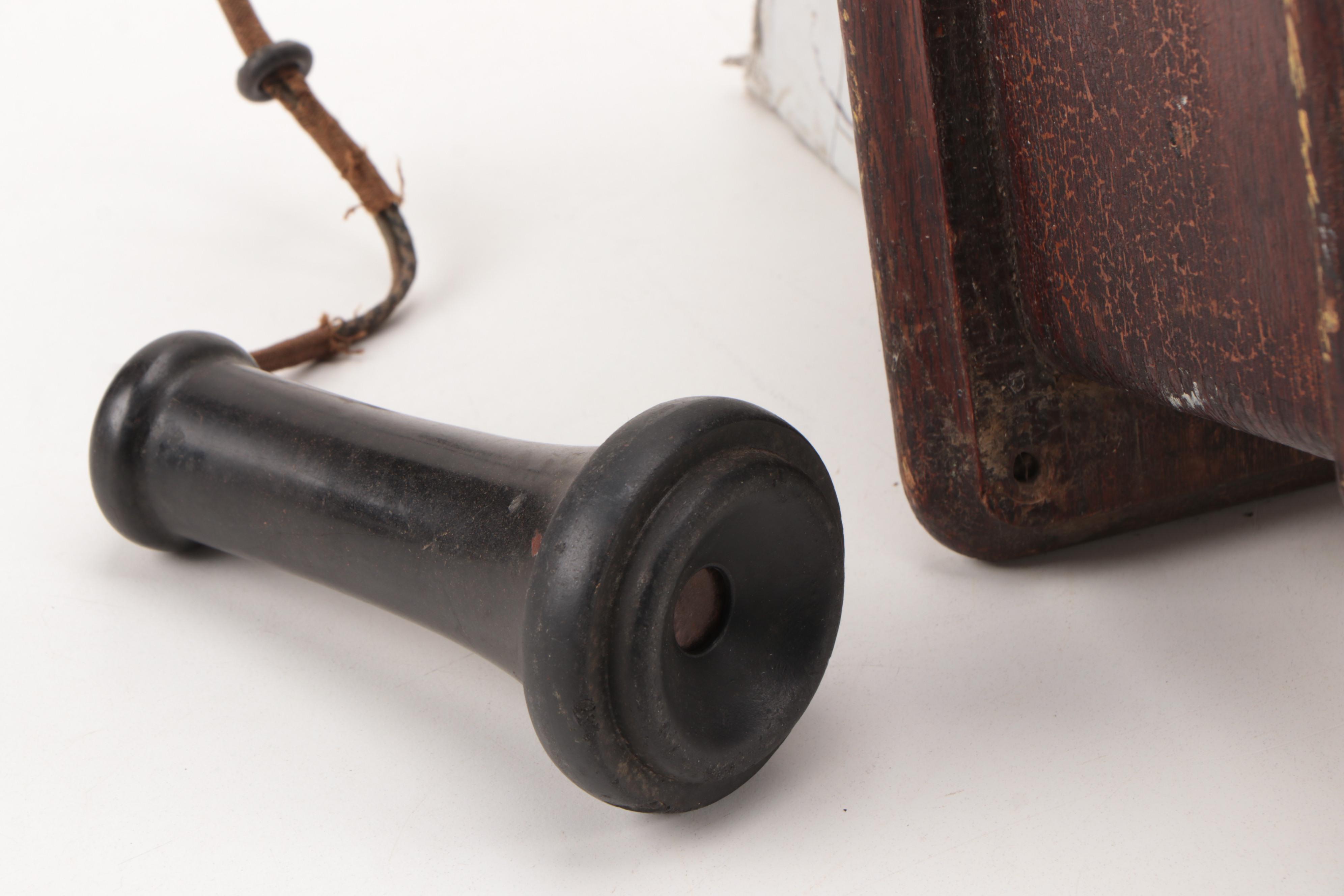 Stromberg-Carlson Oak Hand-Crank Wall Telephone, Late 19th- Early 20th Century