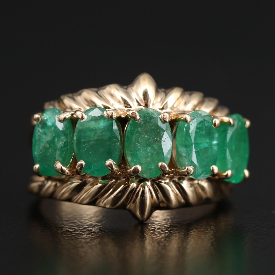 14K Emerald Ring