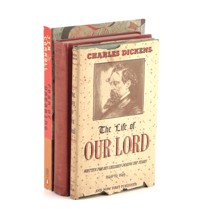 First Edition "The Life of Our Lord" by Charles Dickens with Other Books