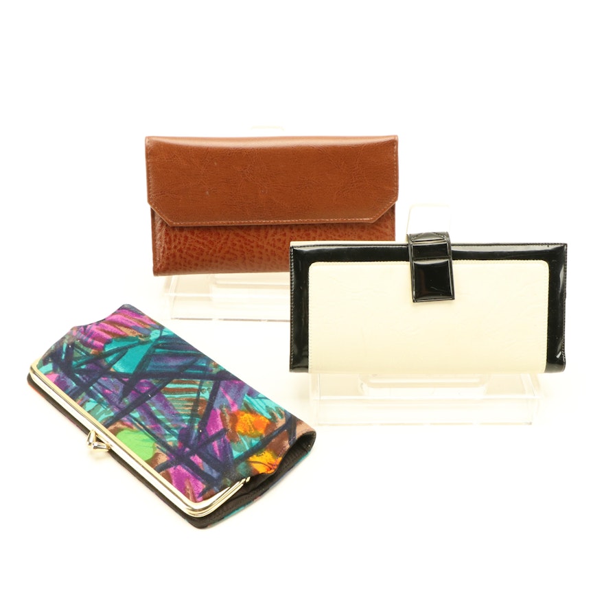 John Weitz Checkbook Wallet, Bond Street and Boutiques Rosenfeld Long Wallets