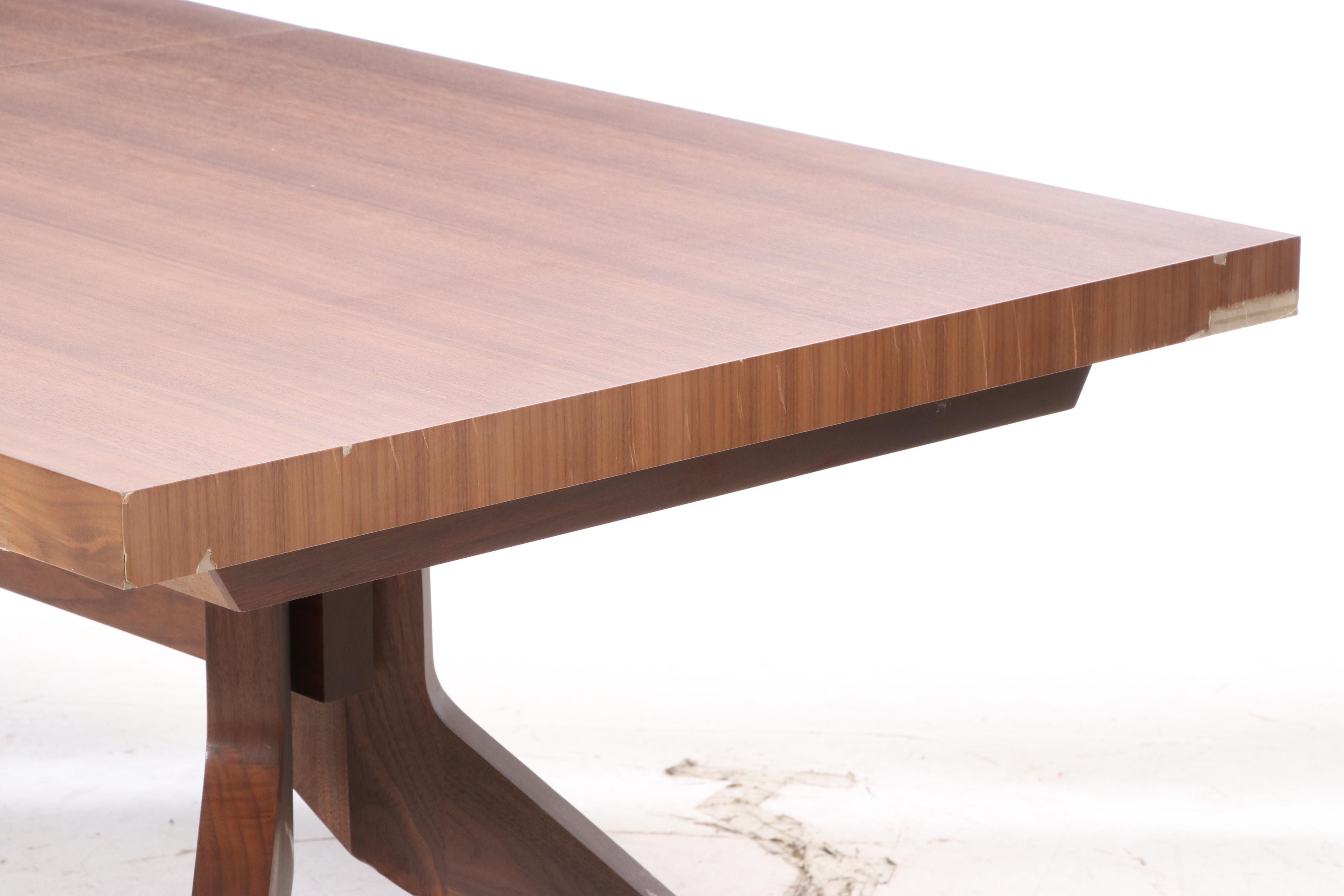 Matthew Hilton for Case Modernist Style Walnut "Cross Extension" Dining Table