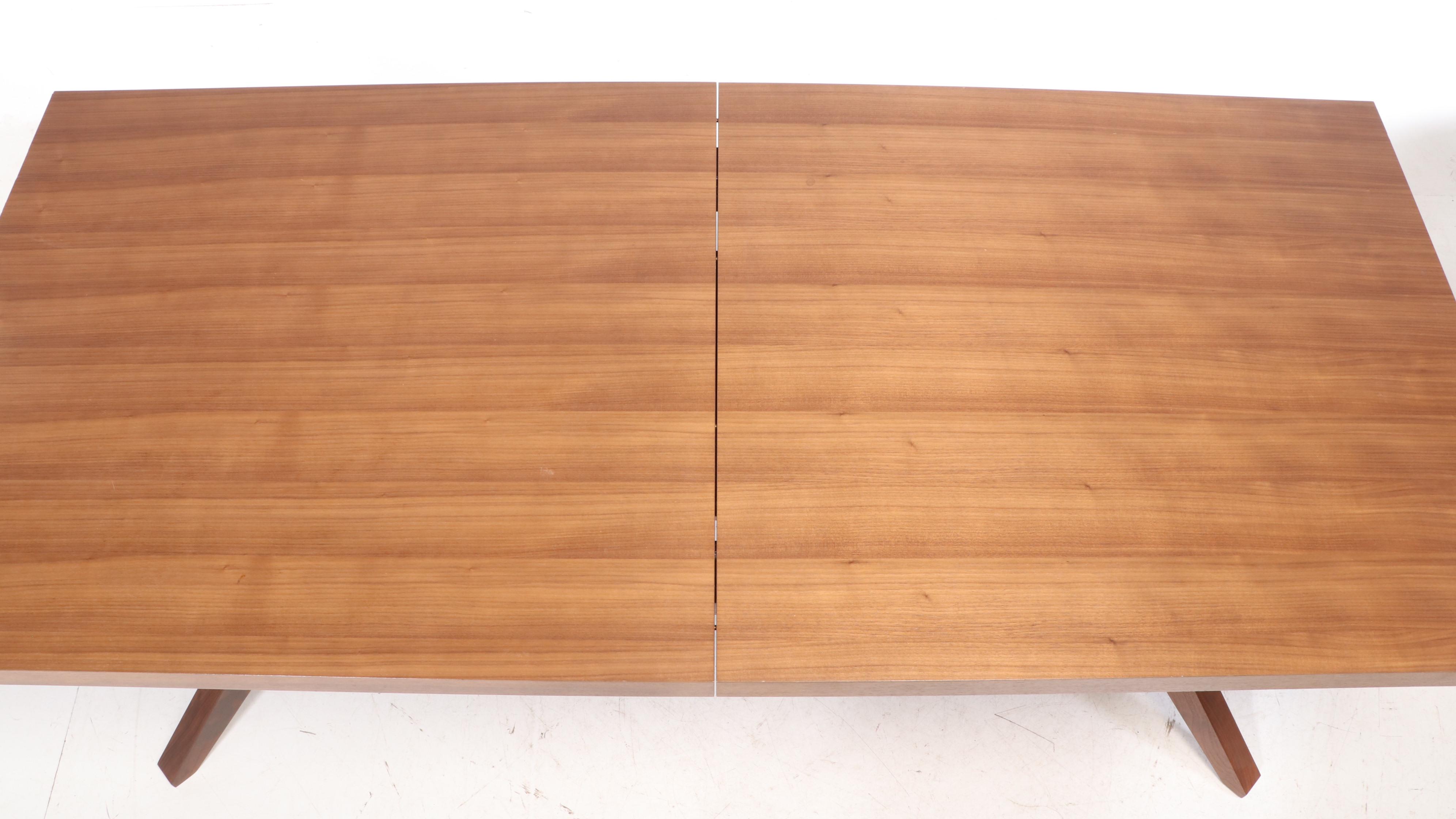 Matthew Hilton for Case Modernist Style Walnut "Cross Extension" Dining Table