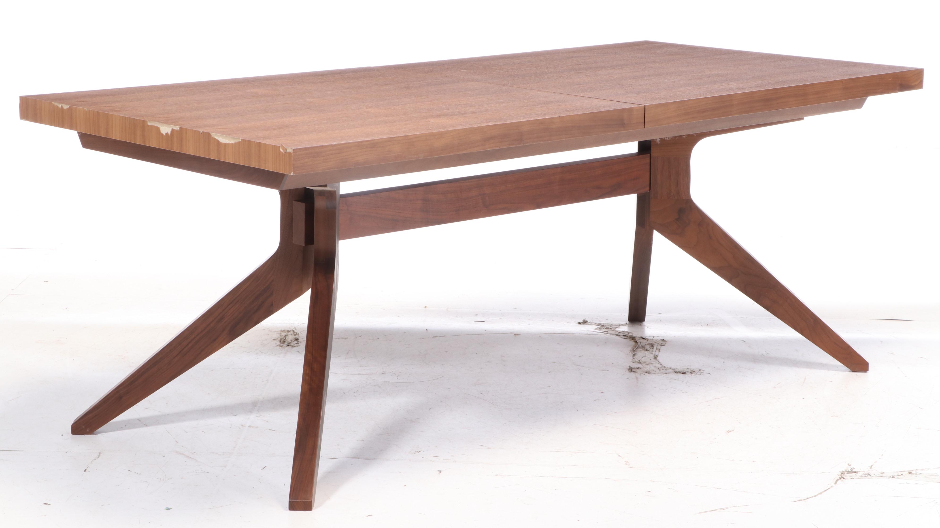 Matthew Hilton for Case Modernist Style Walnut "Cross Extension" Dining Table