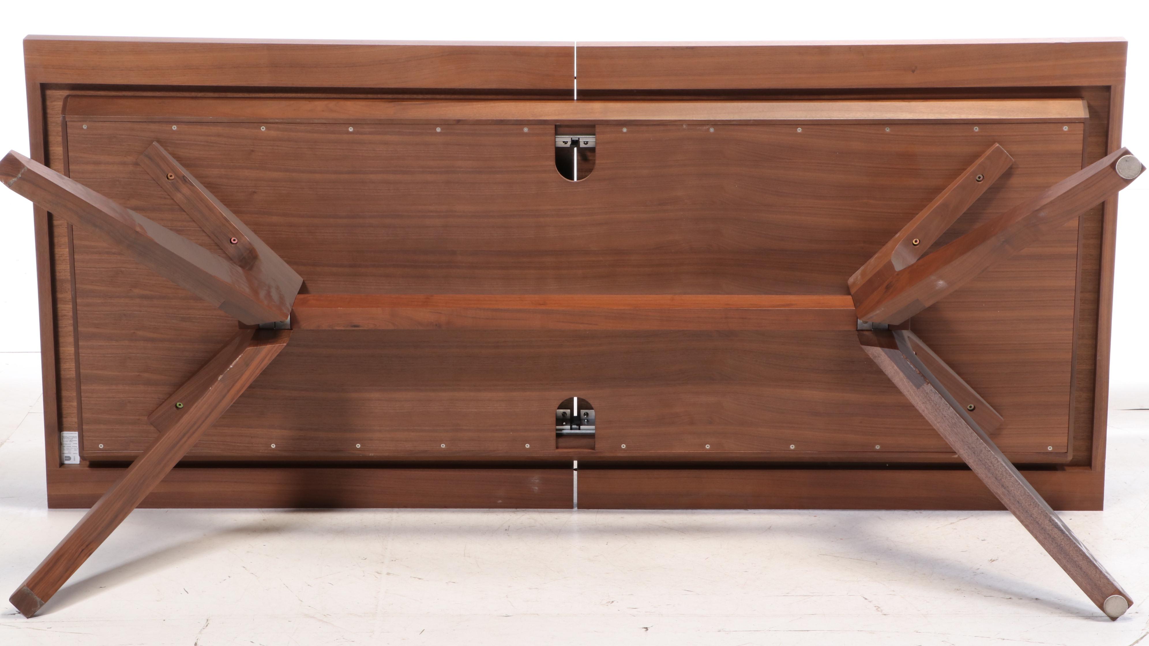 Matthew Hilton for Case Modernist Style Walnut "Cross Extension" Dining Table