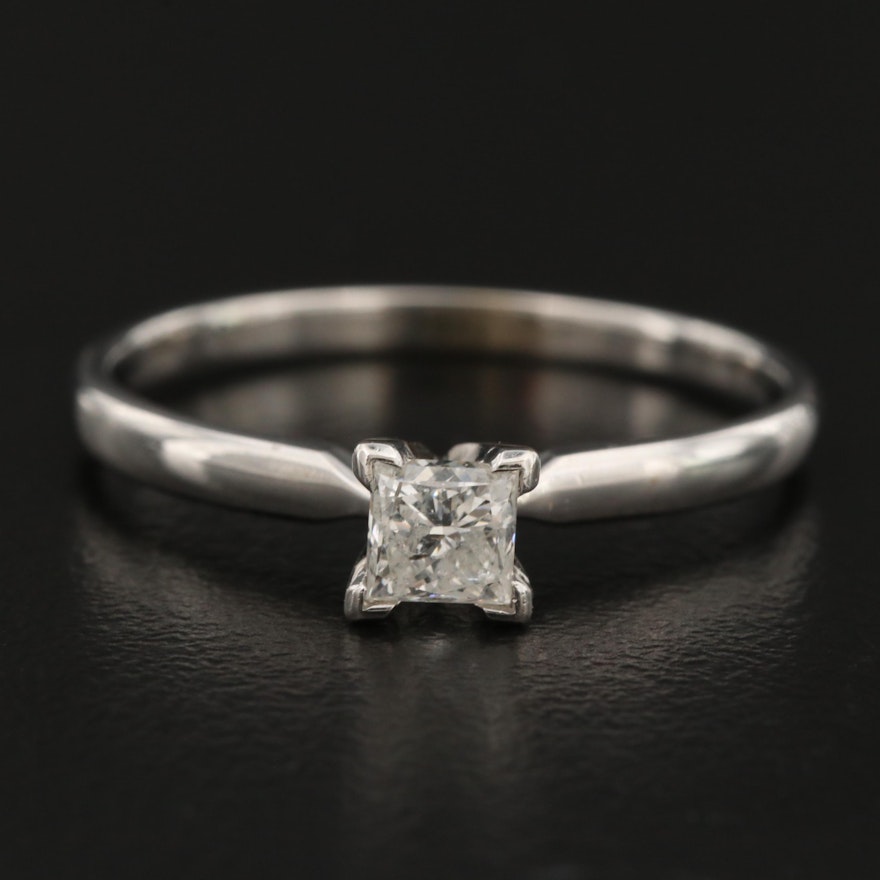 14K 0.33 CT Diamond Solitaire Ring