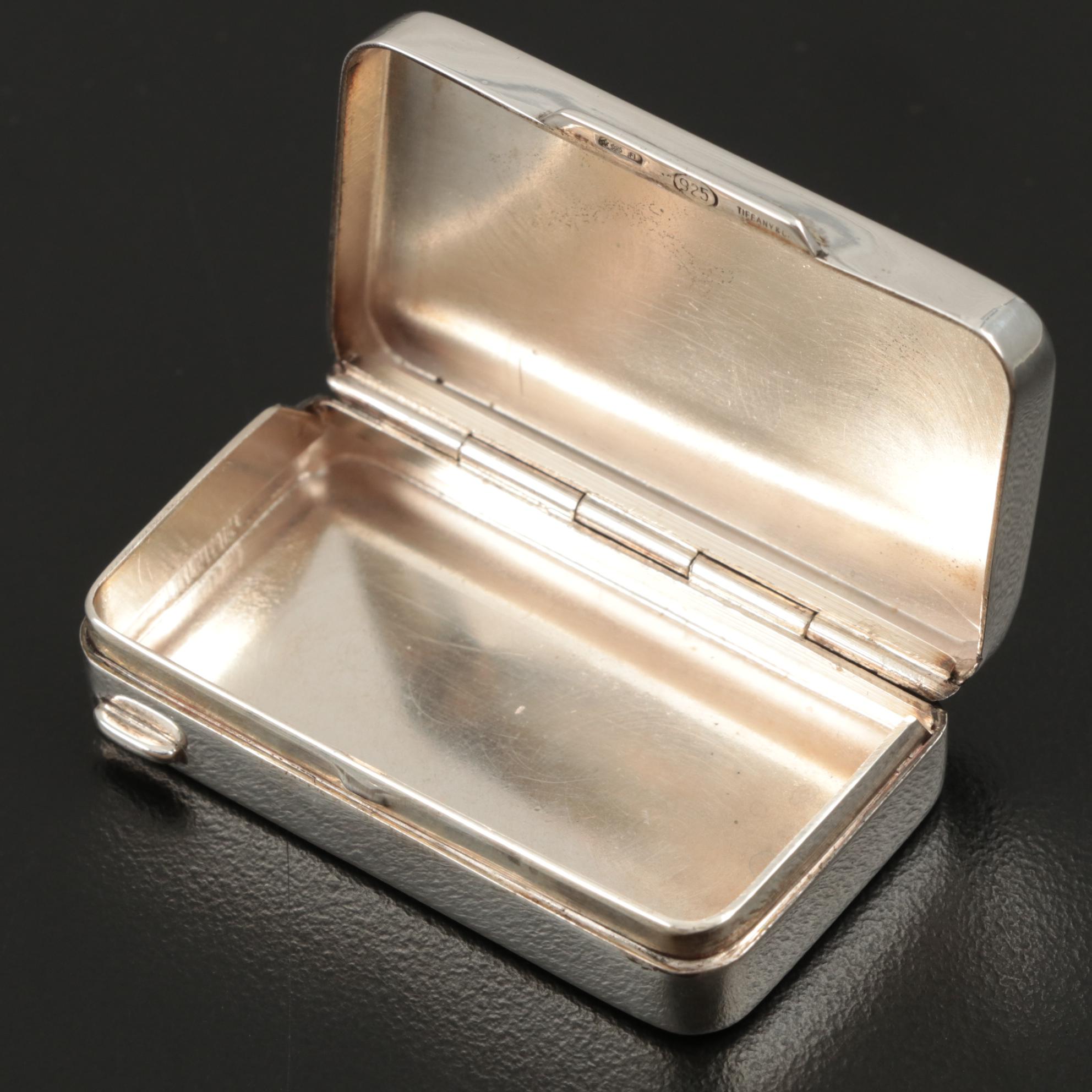 Tiffany & Co. Italian Sterling Silver Pill Box