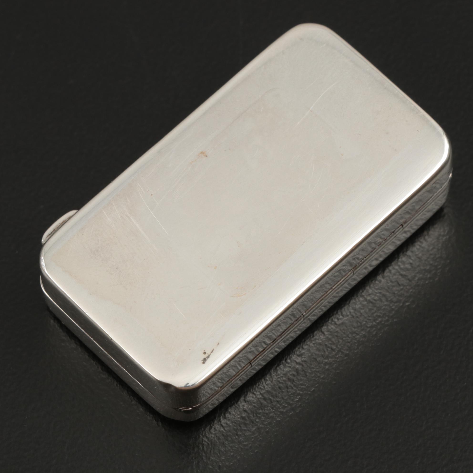 Tiffany & Co. Italian Sterling Silver Pill Box