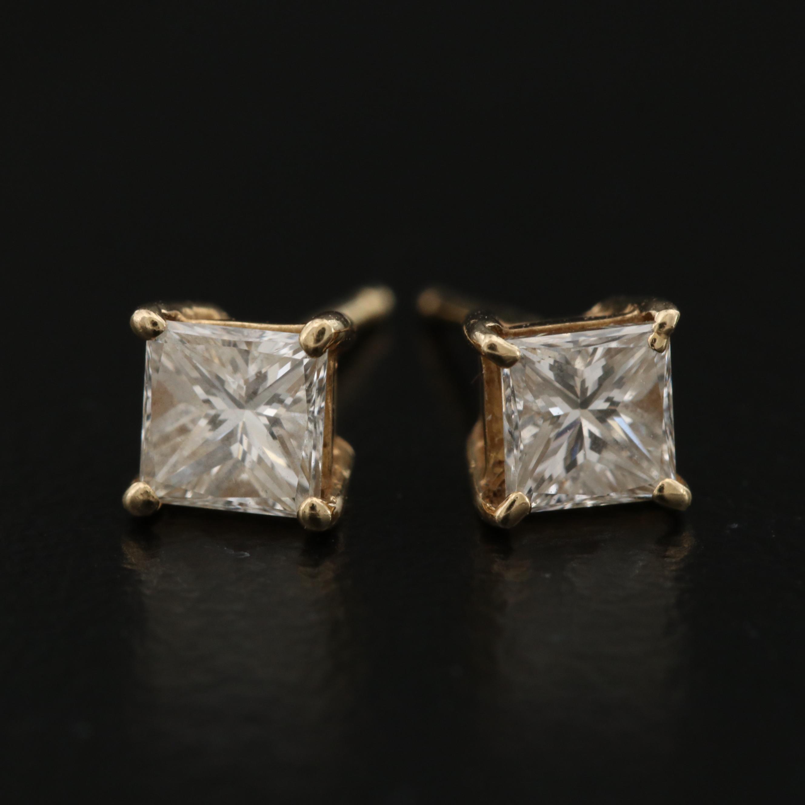 14K 0.62 CTW Diamond Stud Earrings