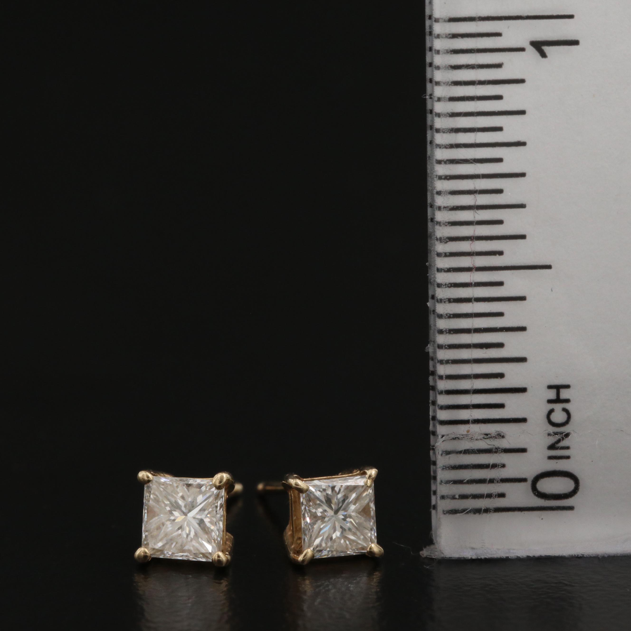 14K 0.62 CTW Diamond Stud Earrings