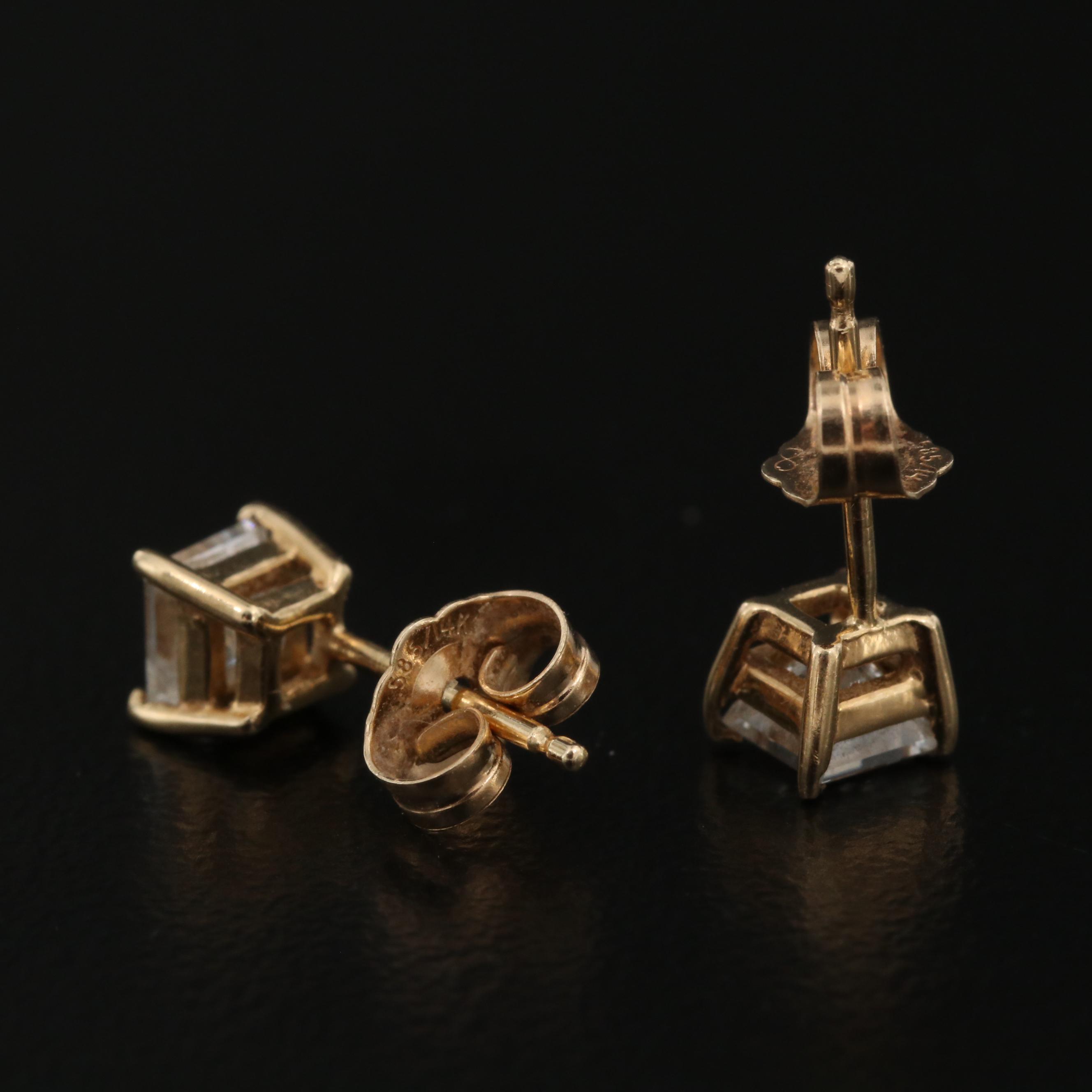 14K 0.62 CTW Diamond Stud Earrings