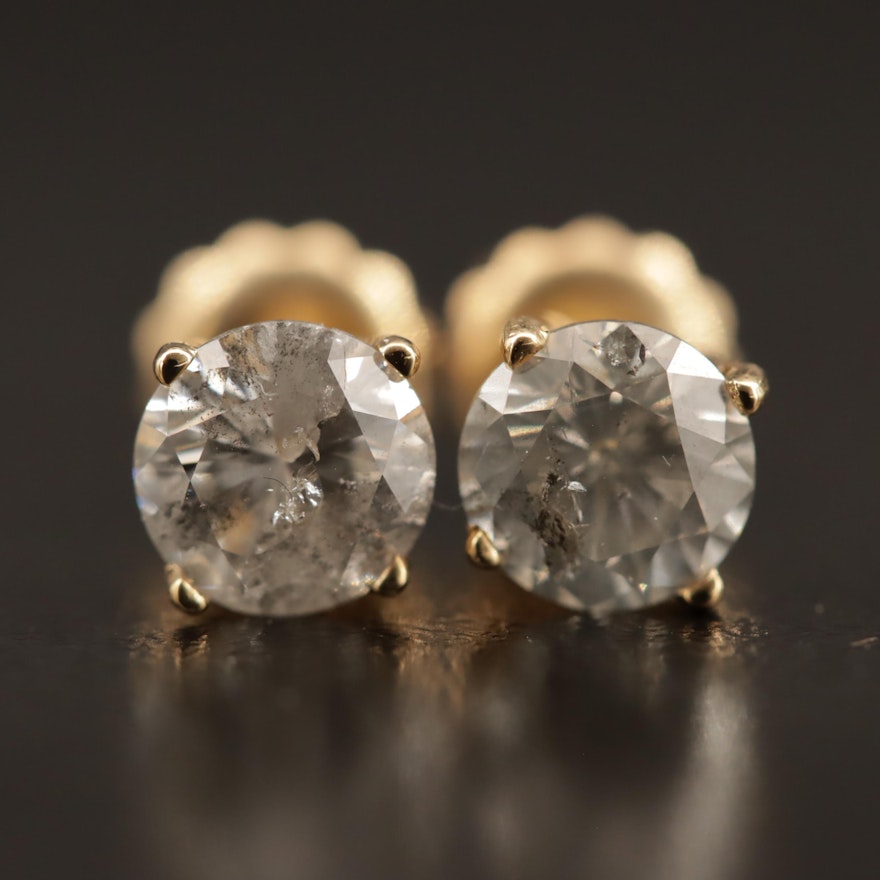 14K 1.55 CTW Diamond Stud Earrings