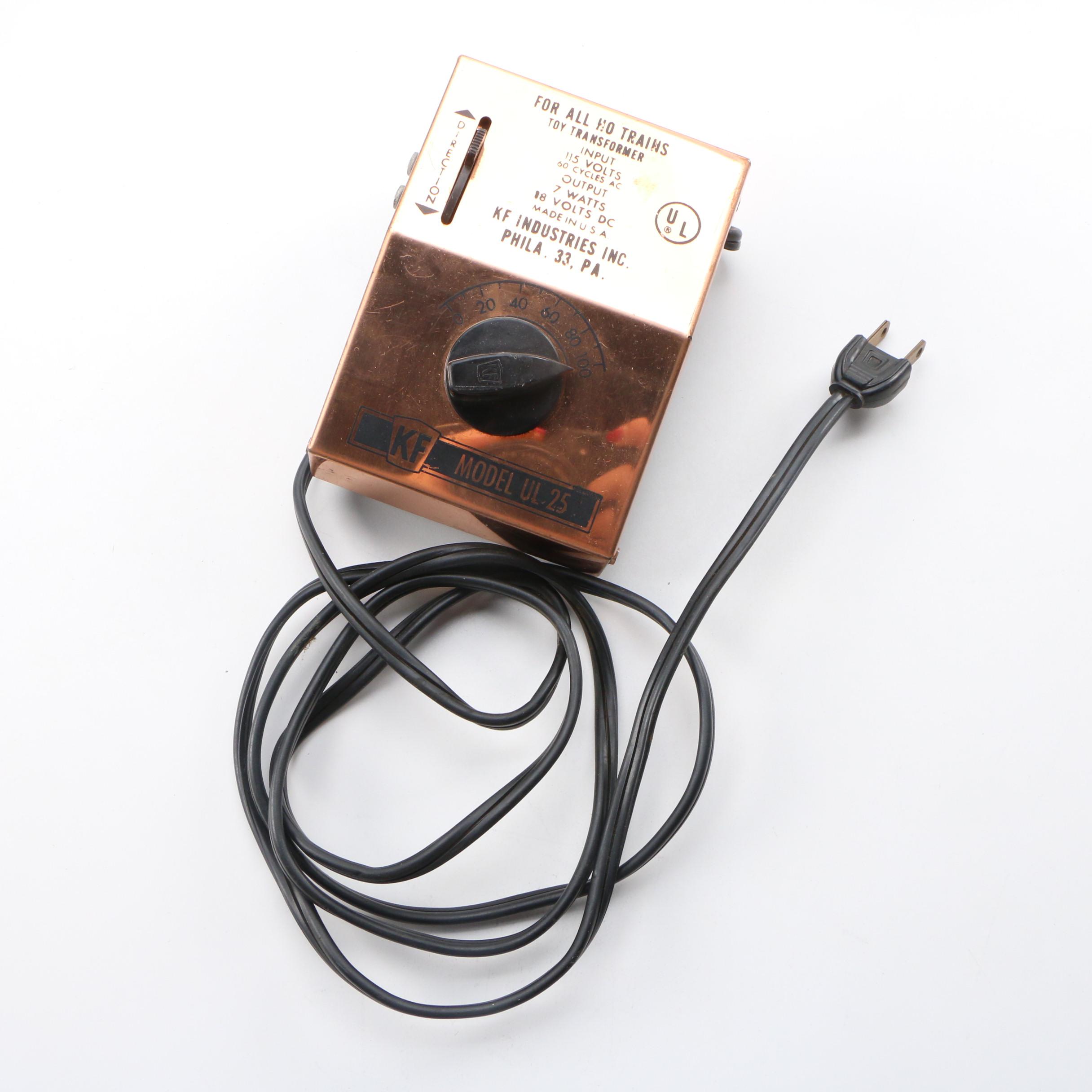 Marx Auto Racing Slot Cars with Track and Toy Transformer, 1960s