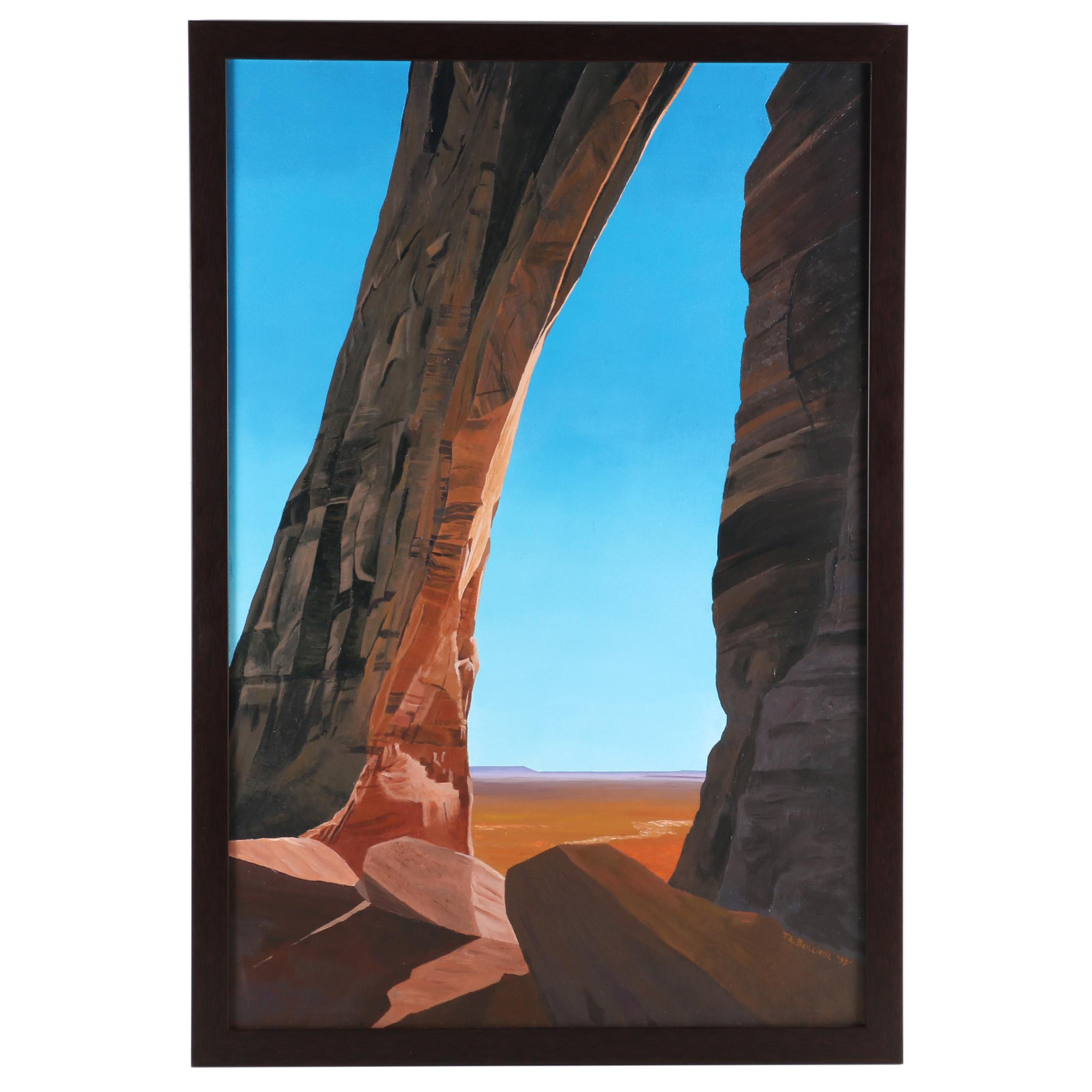 Tom Baillieul Acrylic Painting "Erosion and Light II", 1999