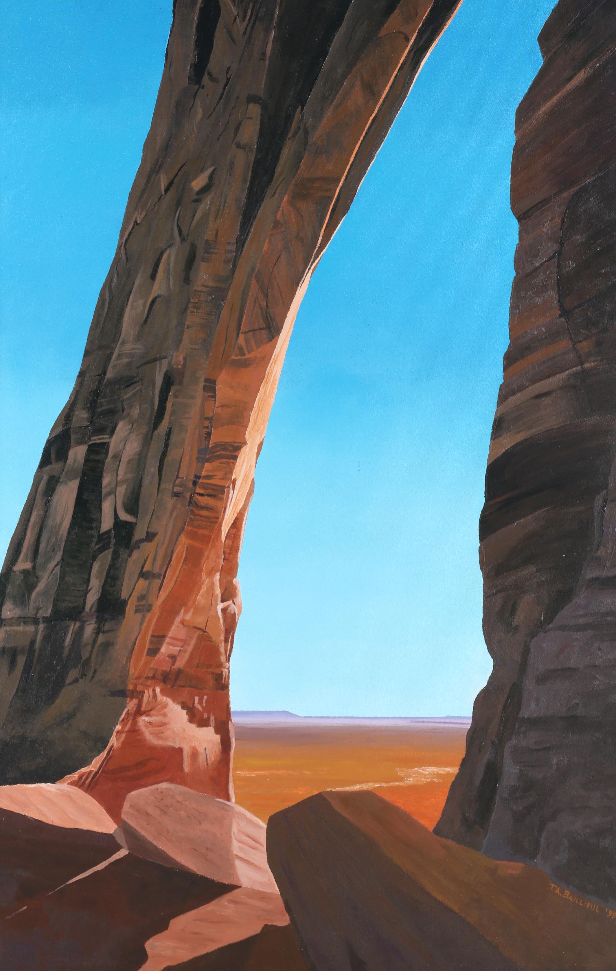 Tom Baillieul Acrylic Painting "Erosion and Light II", 1999