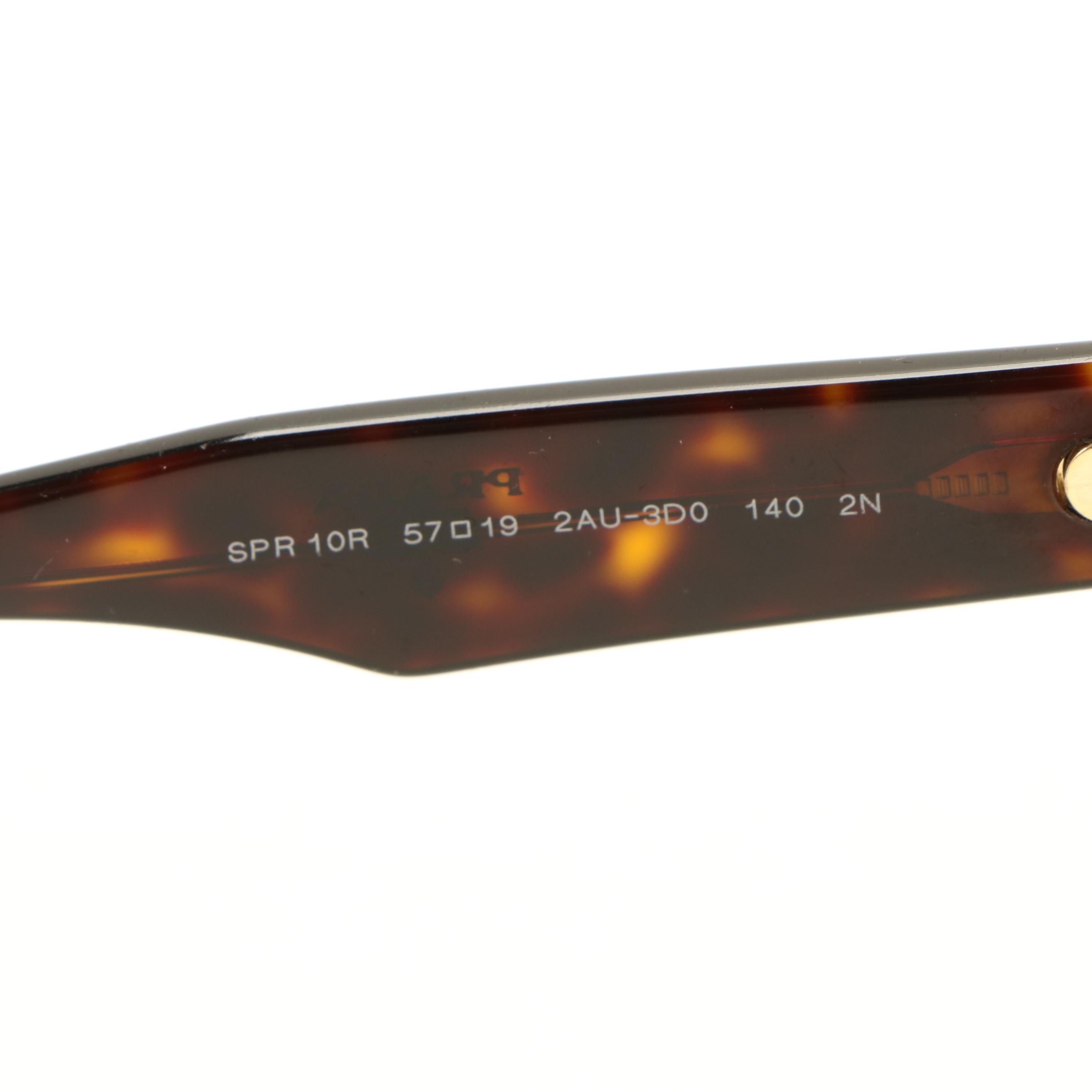 Prada Modified Cat Eye Sunglasses in Tortoise Shell with Case