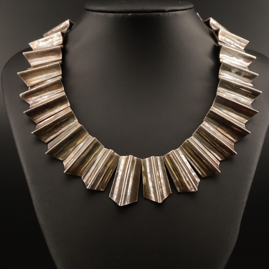 Taxco Modernist Sterling Necklace