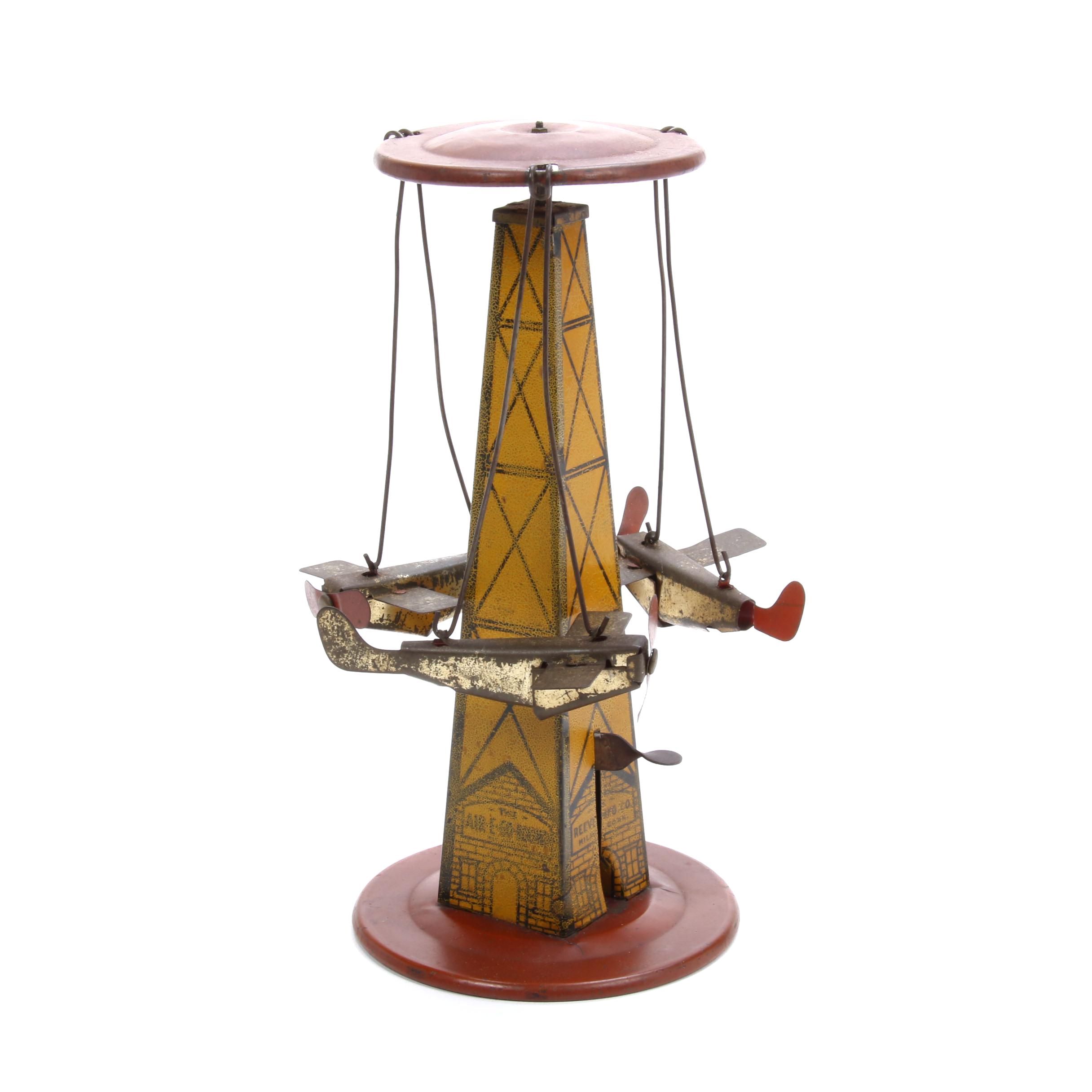 Reeves Mfg. Co. Air-E-Go-Round Tin Litho Toy, circa 1926