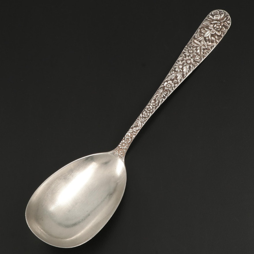 S. Kirk & Son "Repoussé" Sterling Silver Serving Spoon, 1896–1924