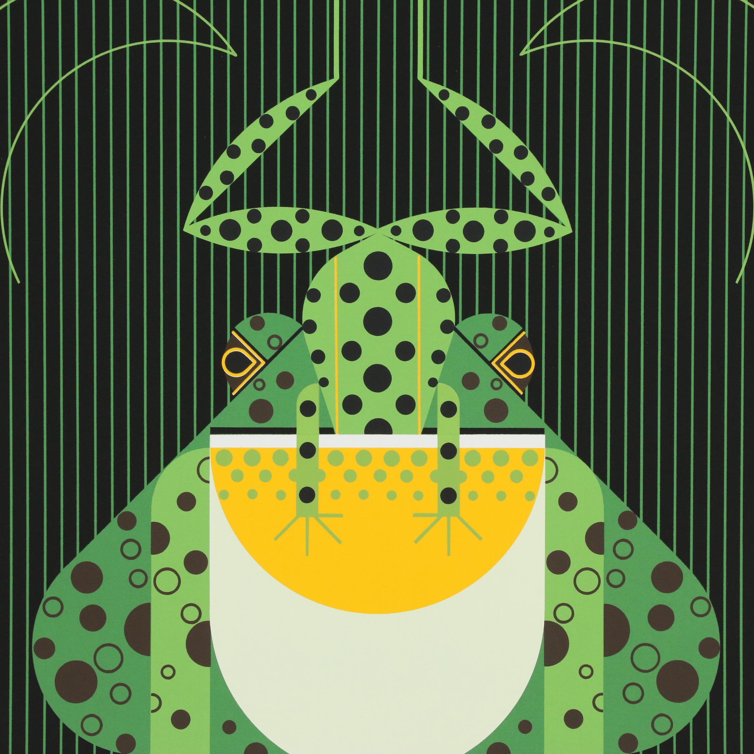 Charley Harper Serigraph "Frog Eat Frog", 1978