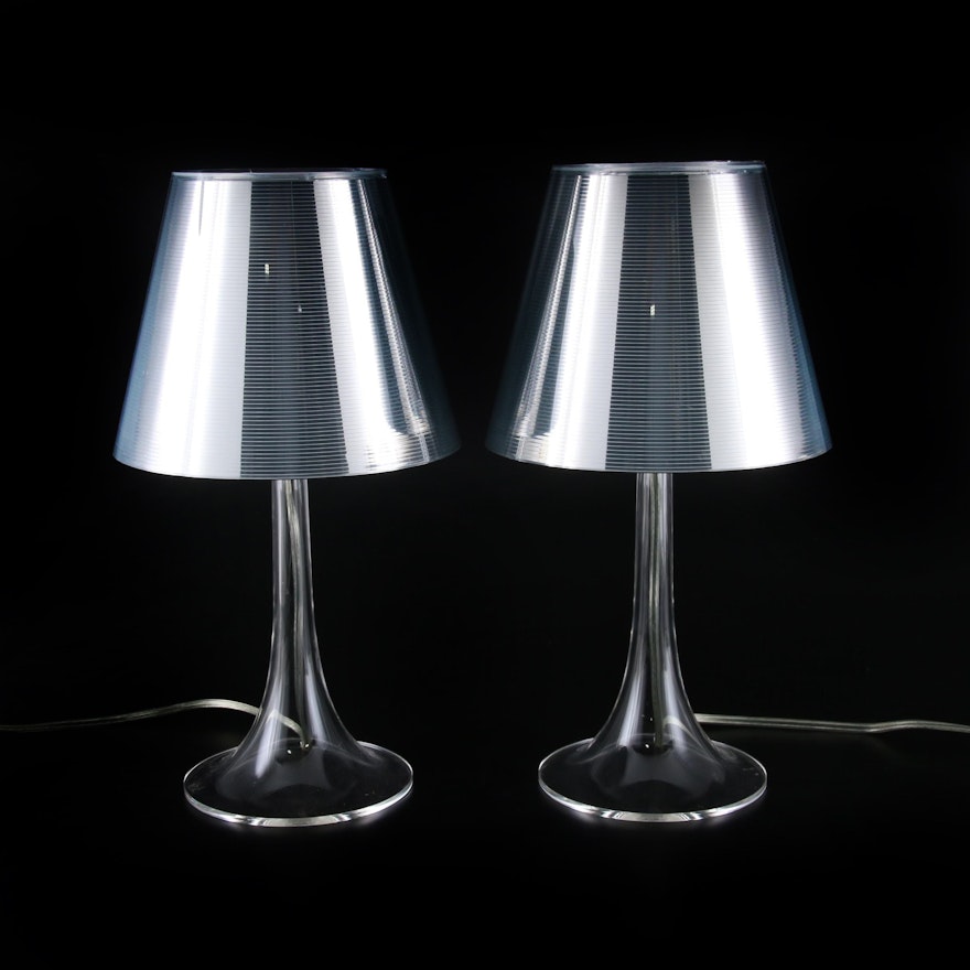 Flos, Miss K by Philippe Starck, Modern Table Lamps, Pair