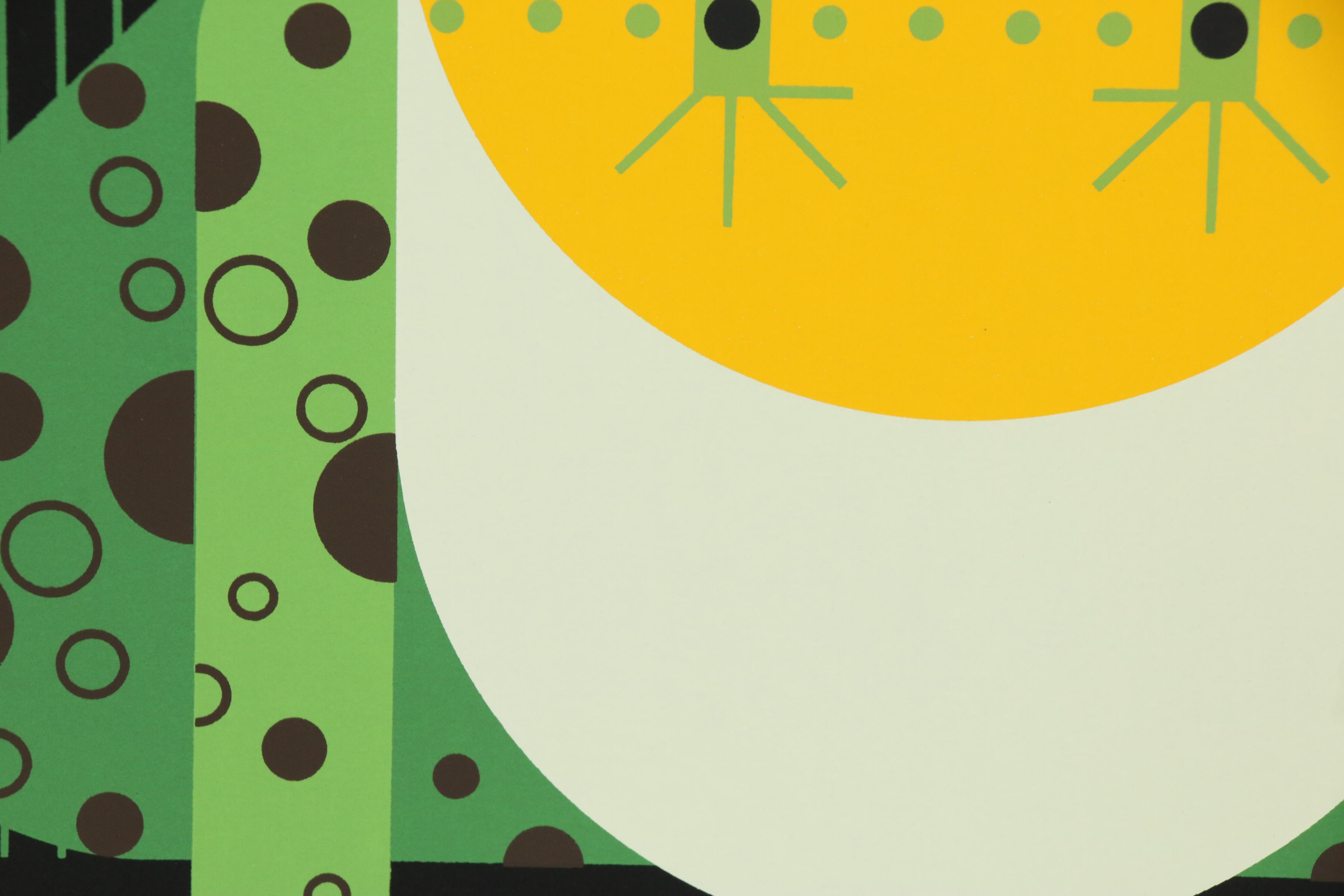 Charley Harper Serigraph "Frog Eat Frog", 1978