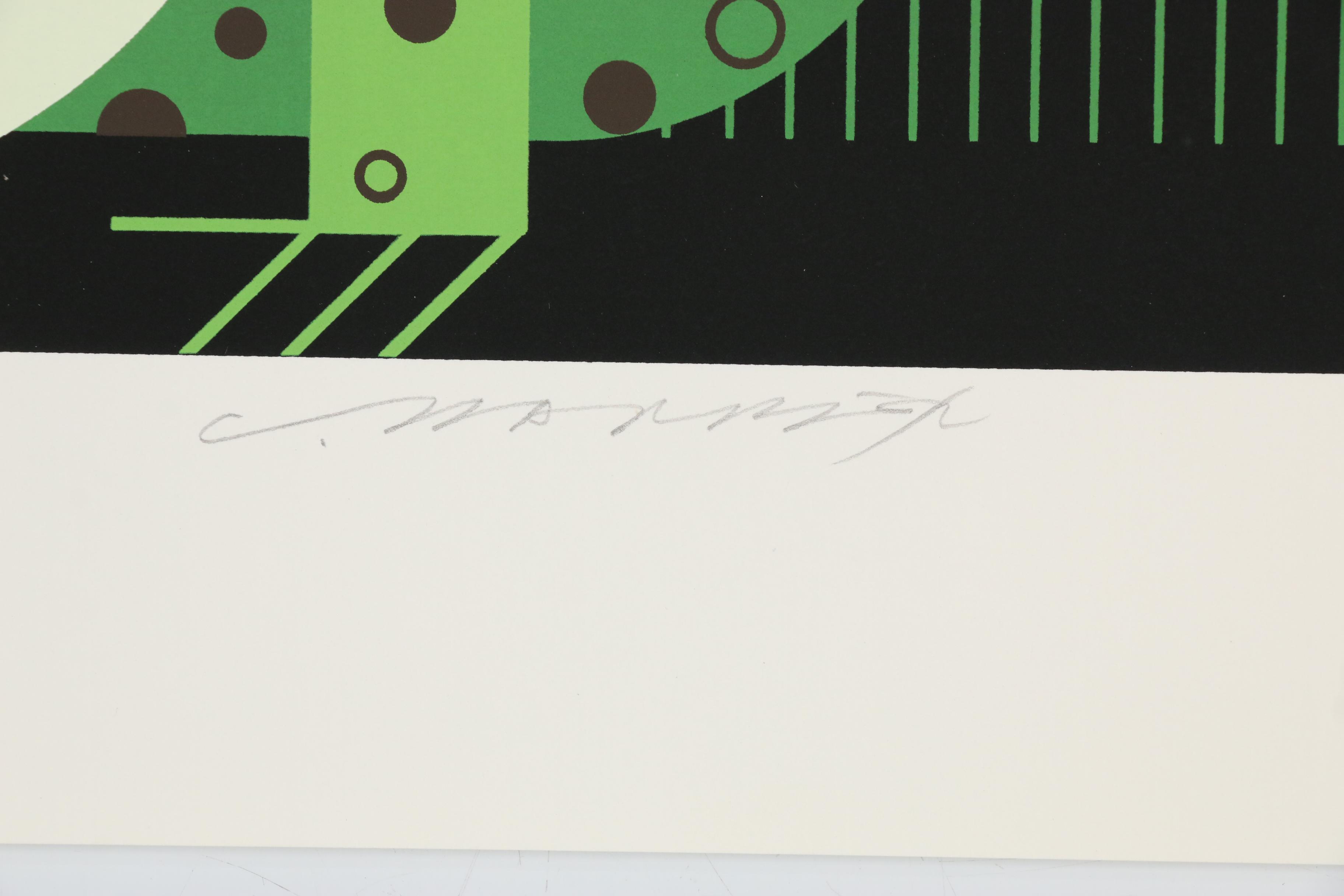 Charley Harper Serigraph "Frog Eat Frog", 1978