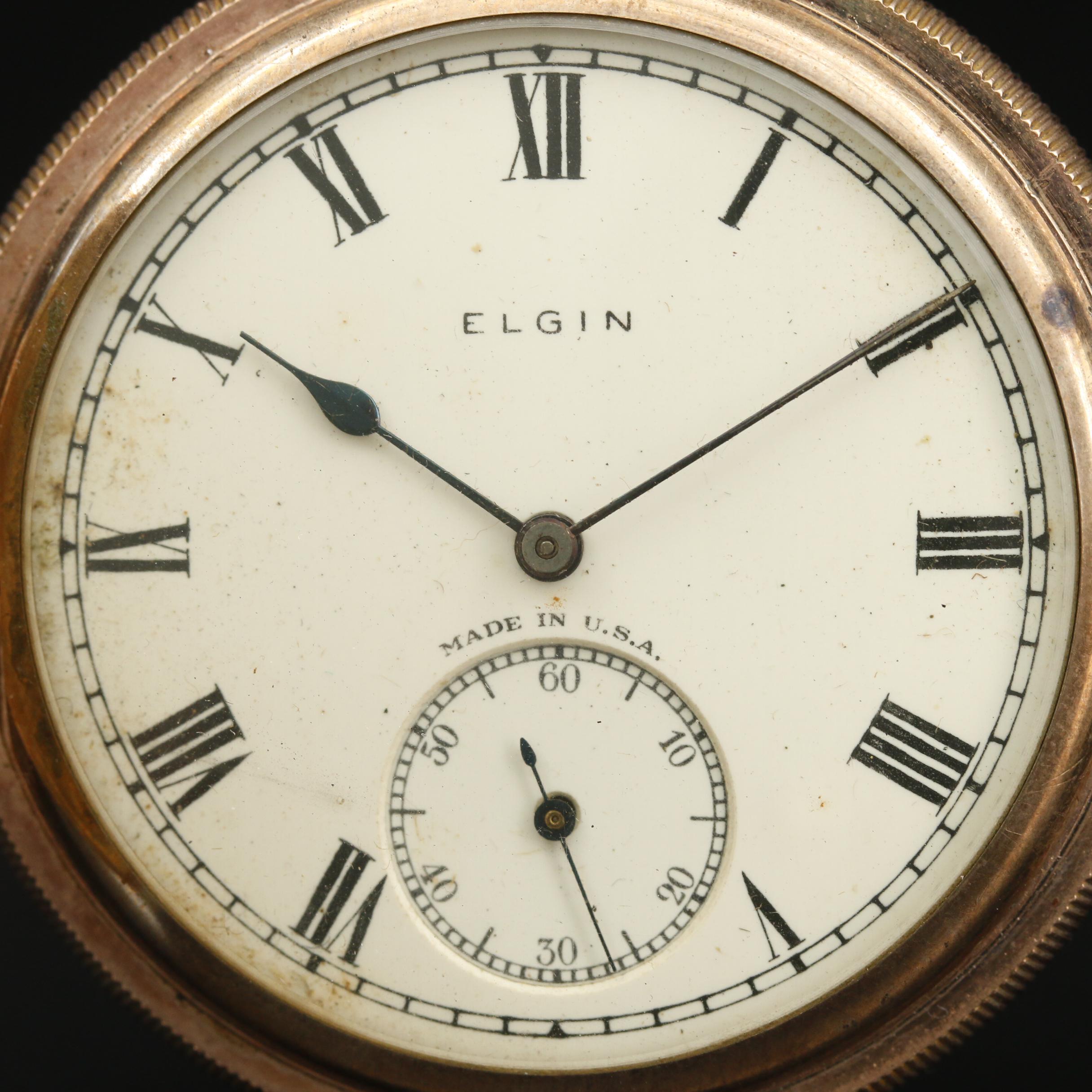 1926 Elgin Gold Filled Hunting Case Pocket Watch