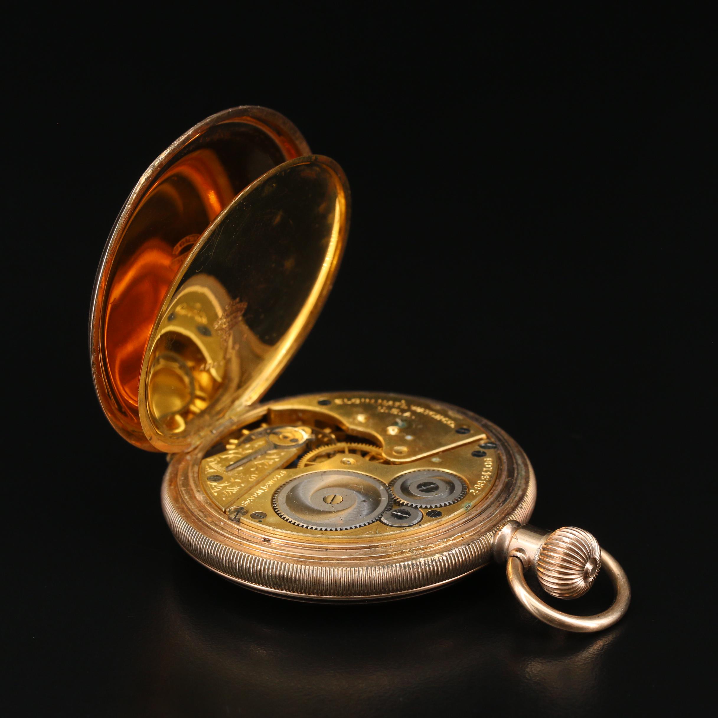1926 Elgin Gold Filled Hunting Case Pocket Watch