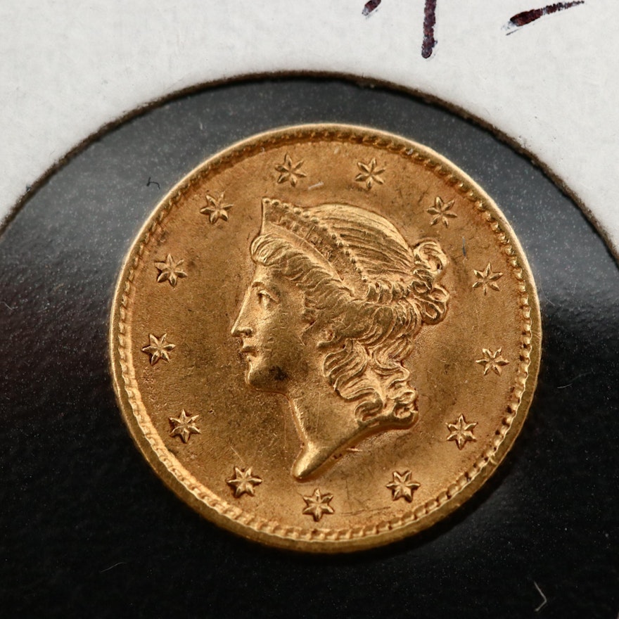 1853 Liberty Head Type I Gold Dollar
