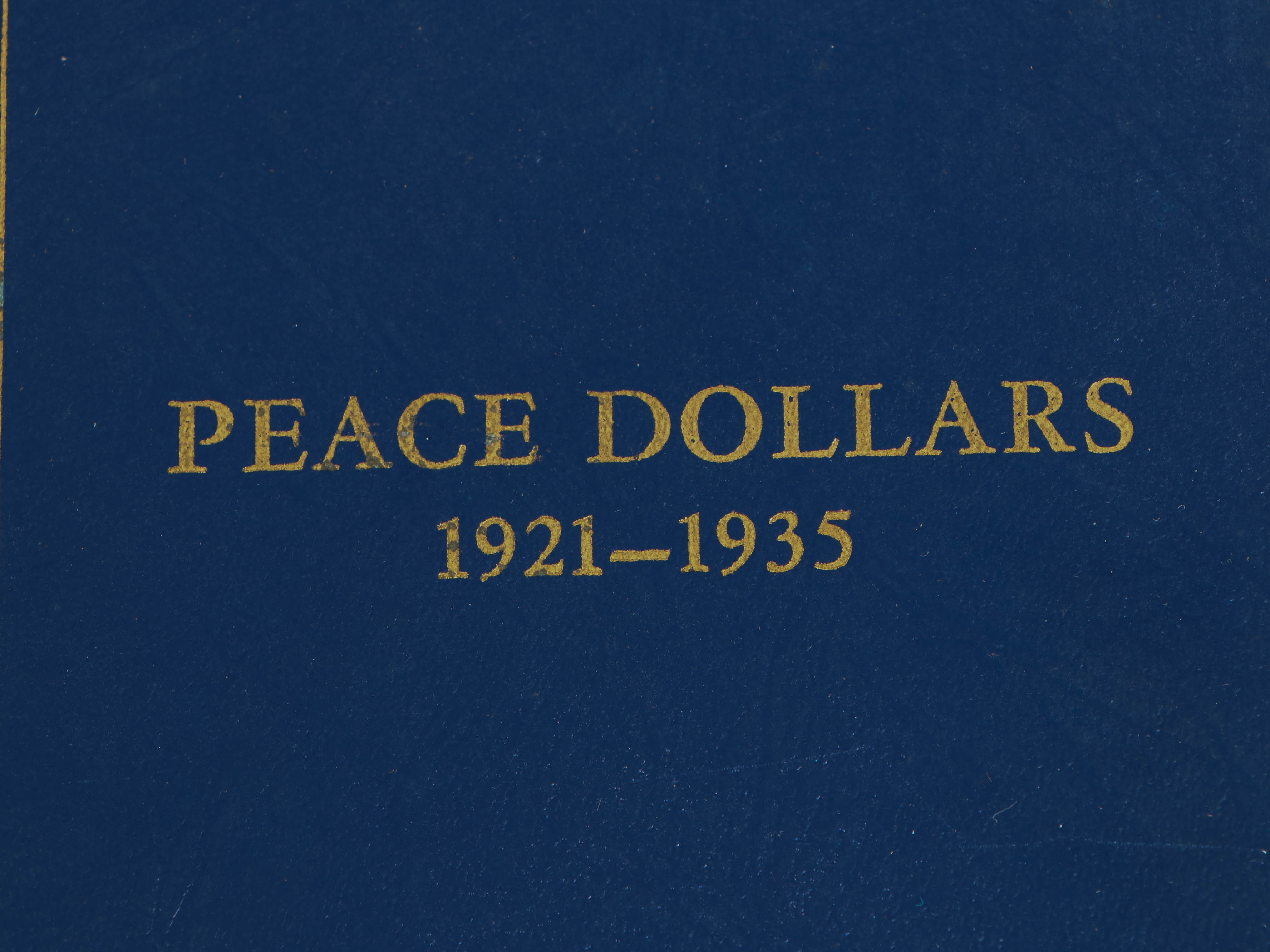 Complete Peace Silver Dollar Collection in Whitman Album, 1921–1935