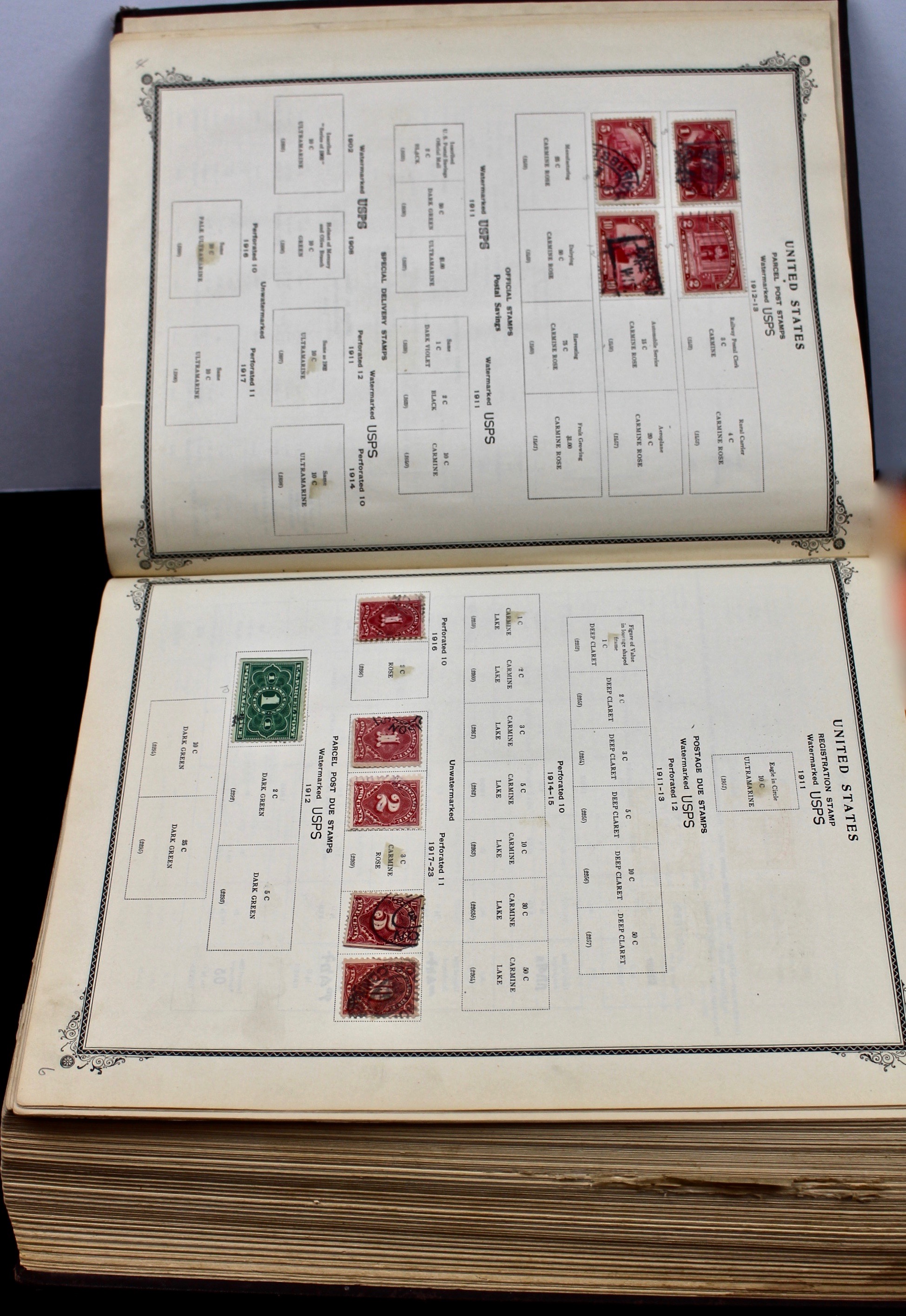 International Stamp Collection in Early Scott's Stamp Album, 1901–1920
