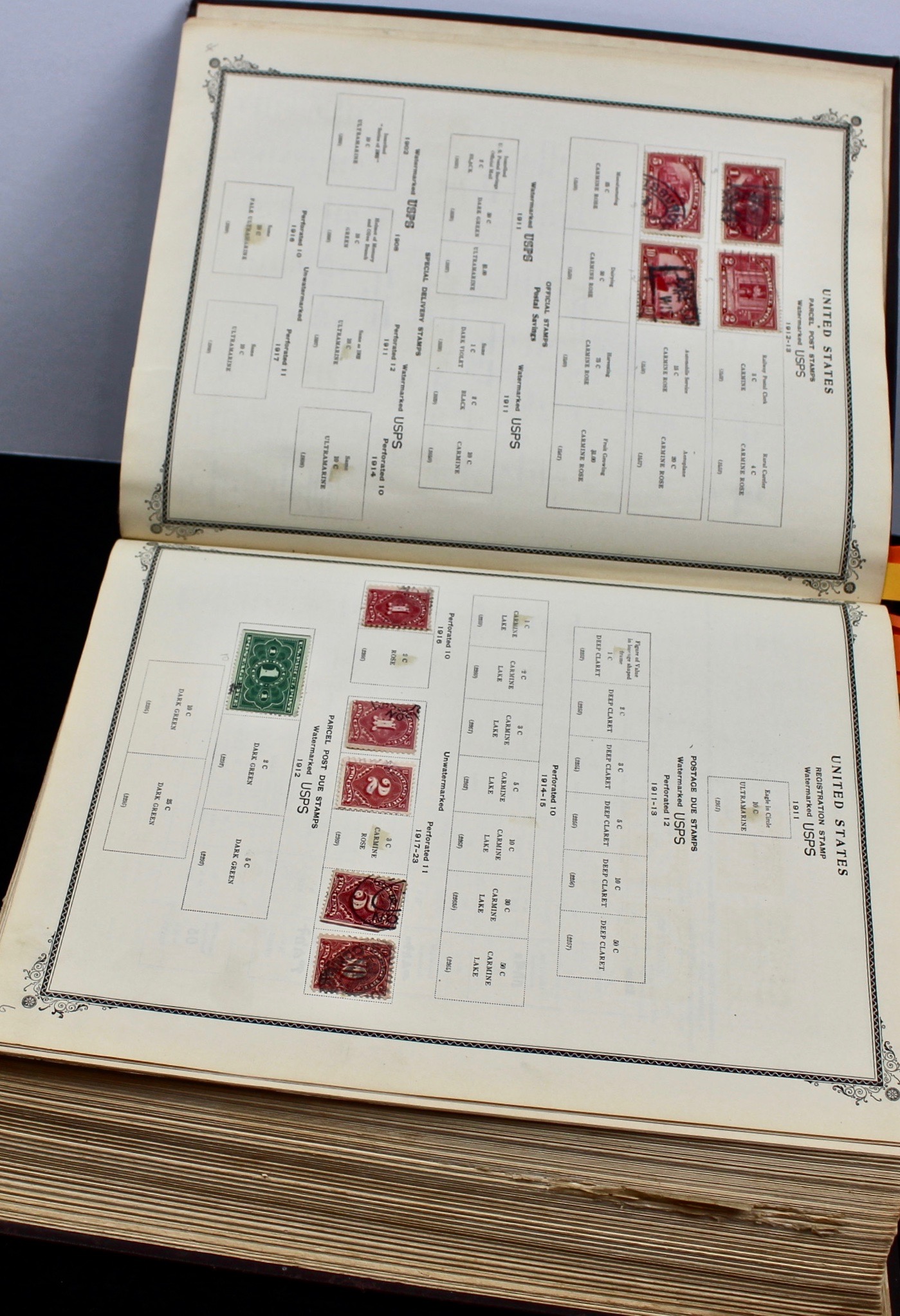 International Stamp Collection in Early Scott's Stamp Album, 1901–1920