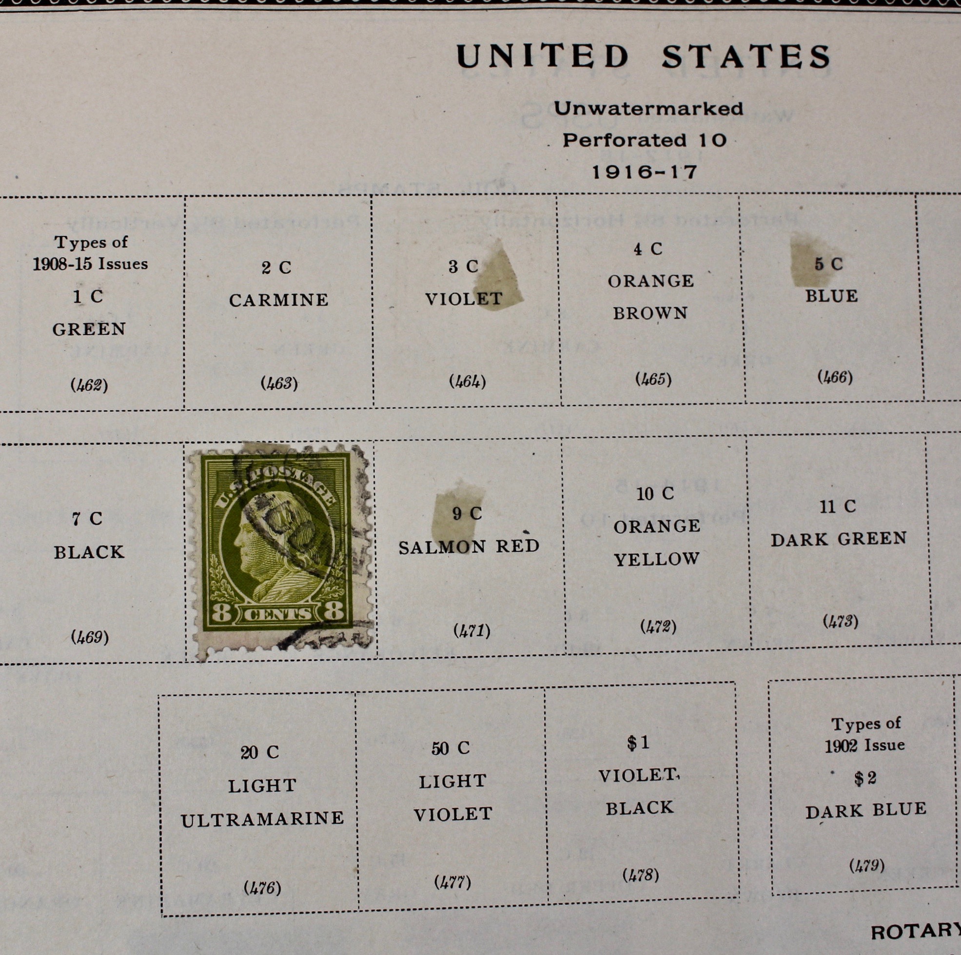 International Stamp Collection in Early Scott's Stamp Album, 1901–1920