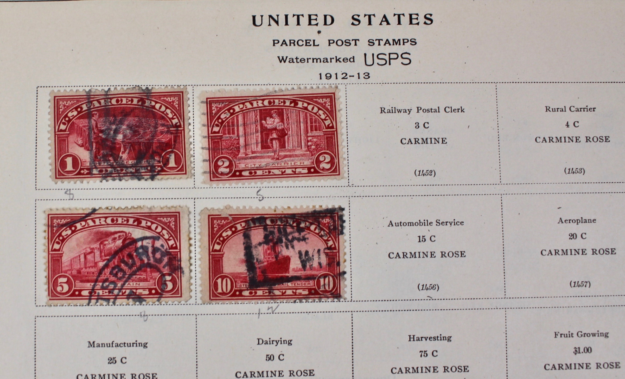 International Stamp Collection in Early Scott's Stamp Album, 1901–1920