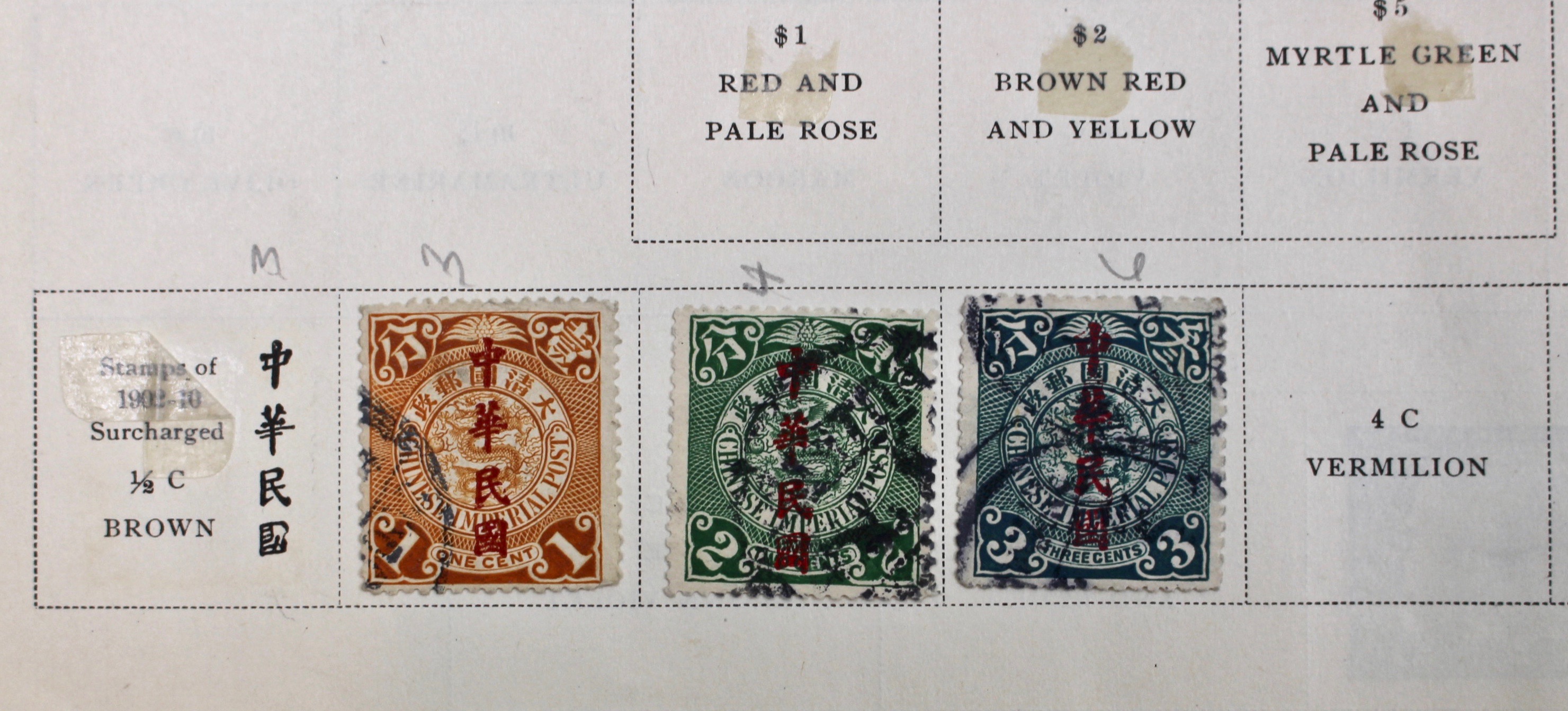 International Stamp Collection in Early Scott's Stamp Album, 1901–1920