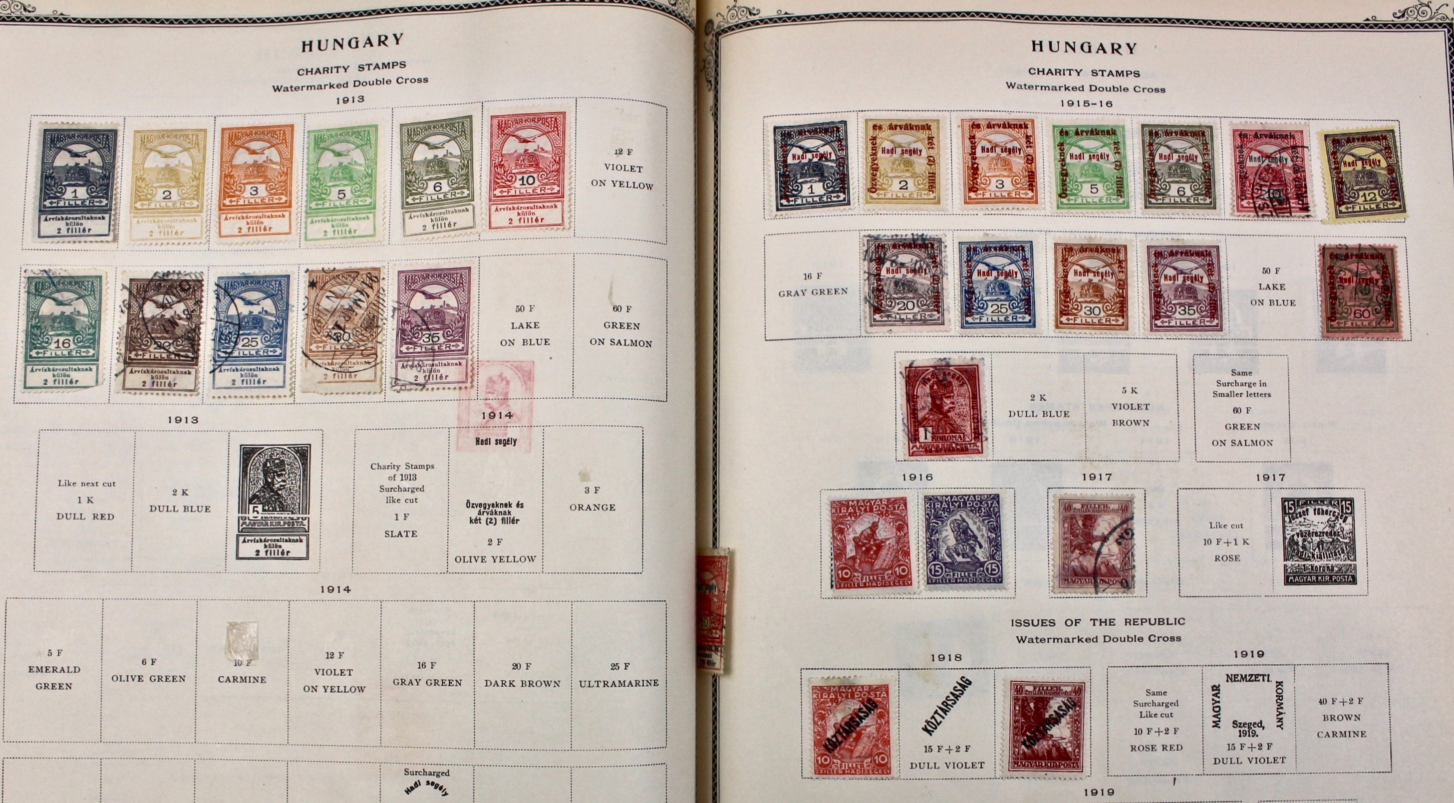 International Stamp Collection in Early Scott's Stamp Album, 1901–1920