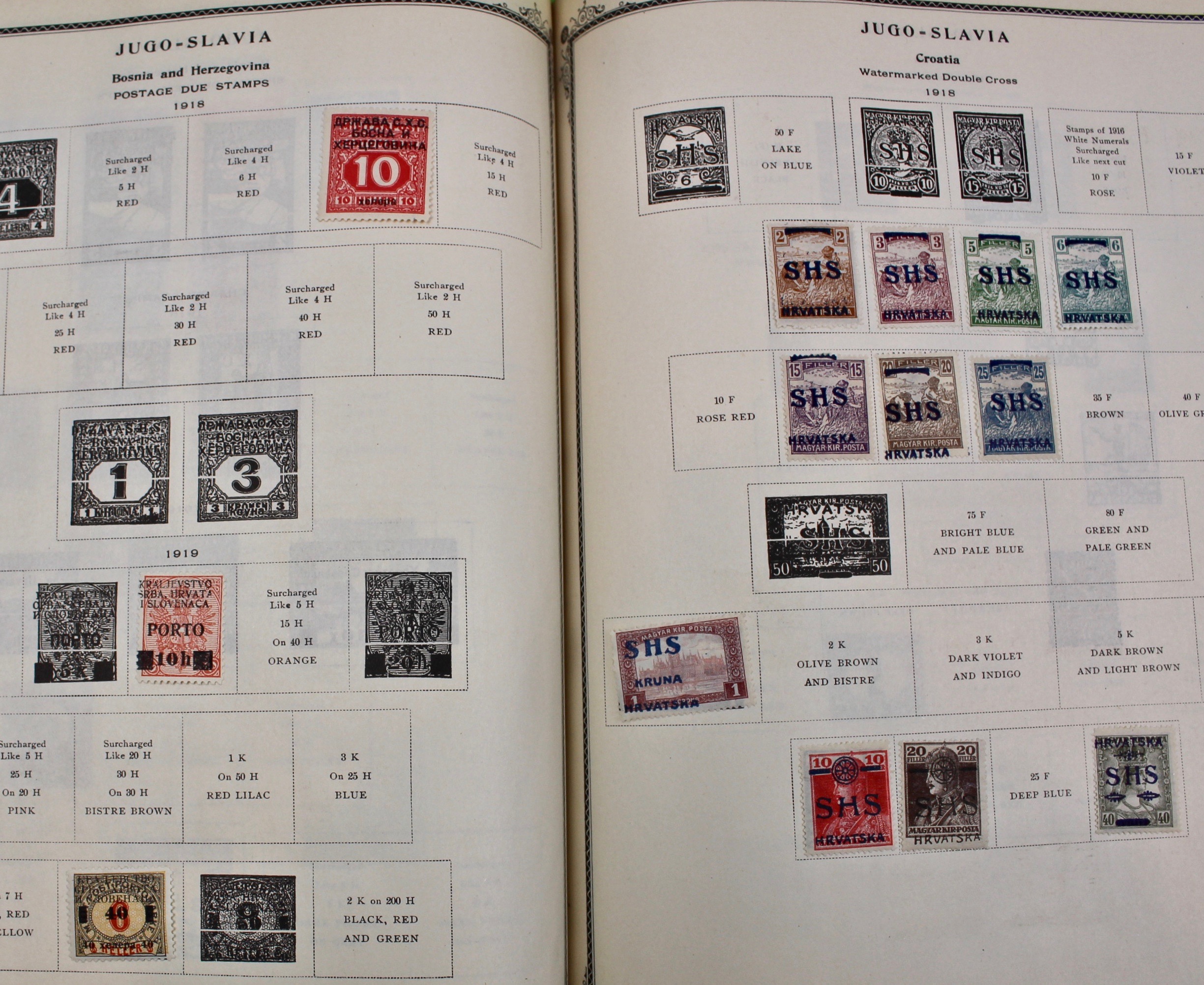 International Stamp Collection in Early Scott's Stamp Album, 1901–1920