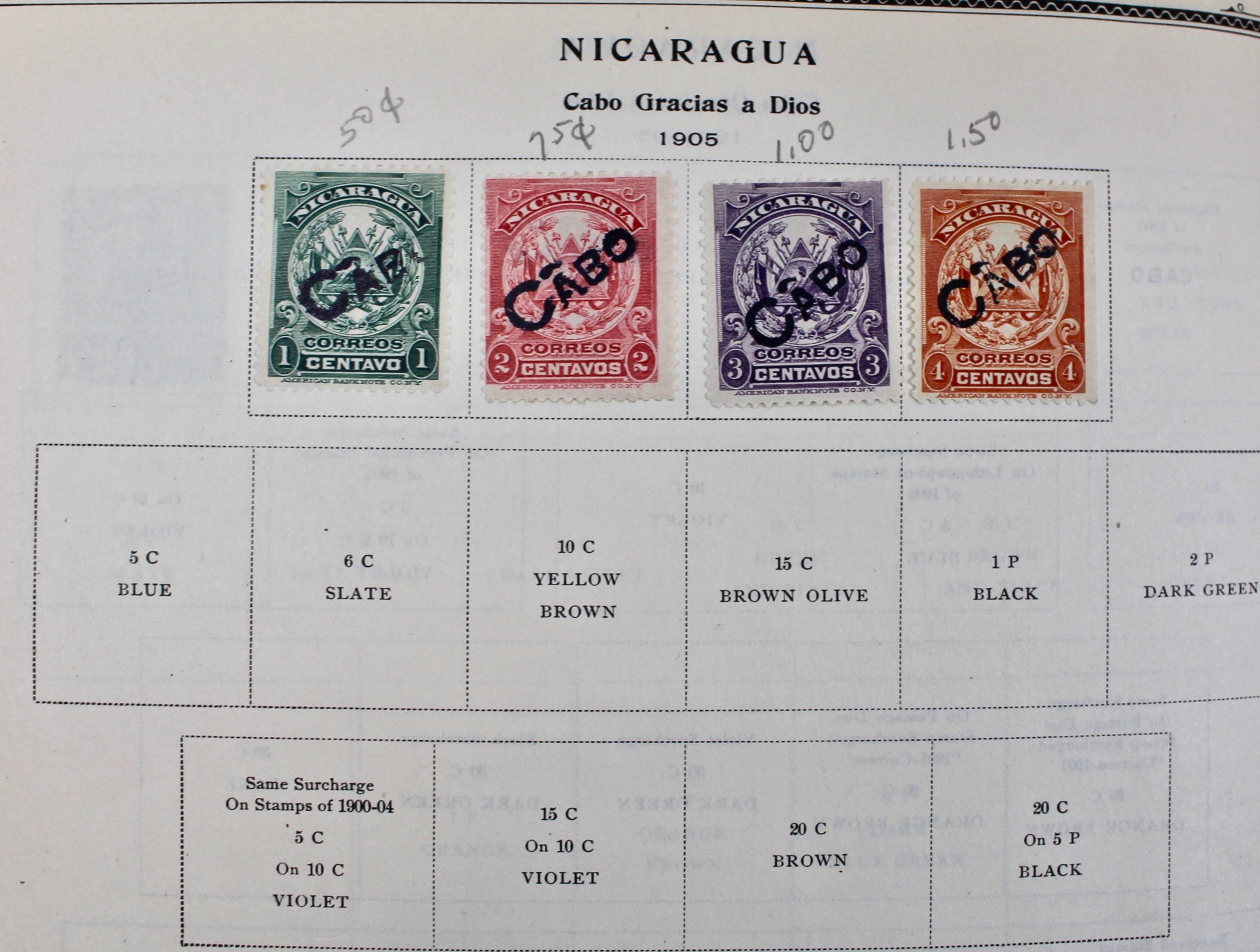 International Stamp Collection in Early Scott's Stamp Album, 1901–1920