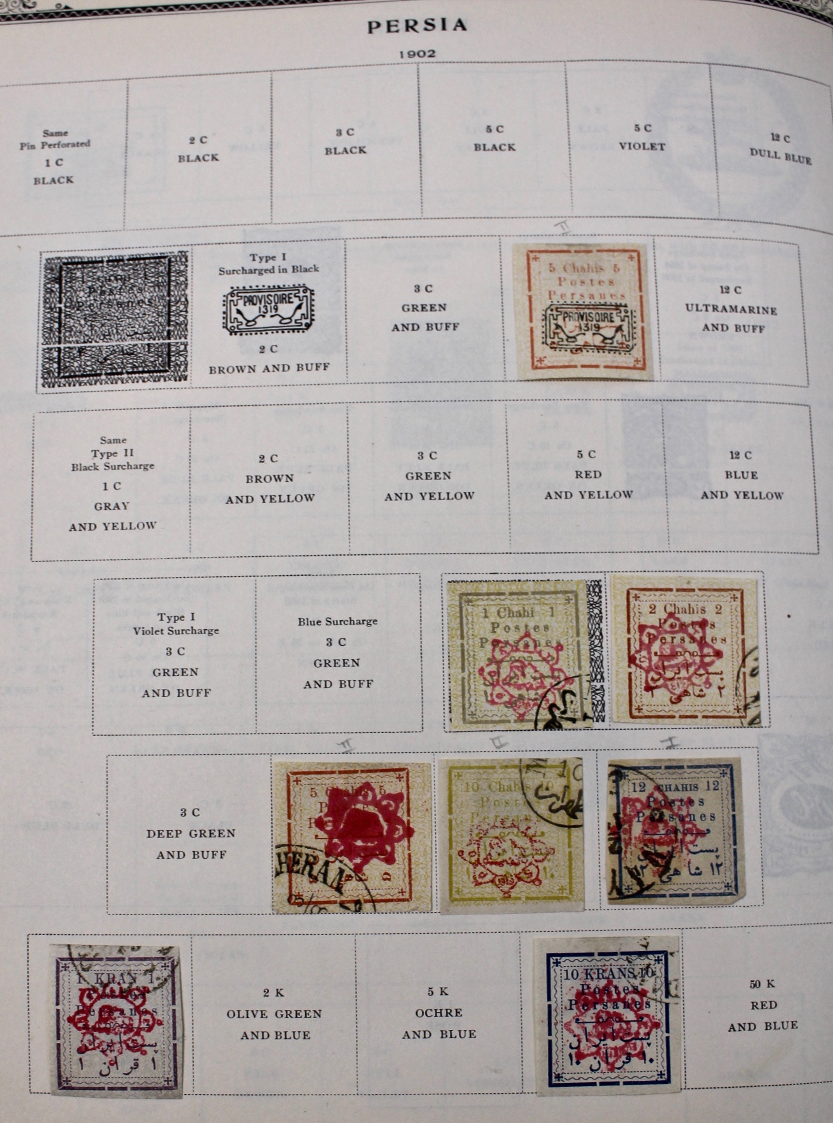 International Stamp Collection in Early Scott's Stamp Album, 1901–1920