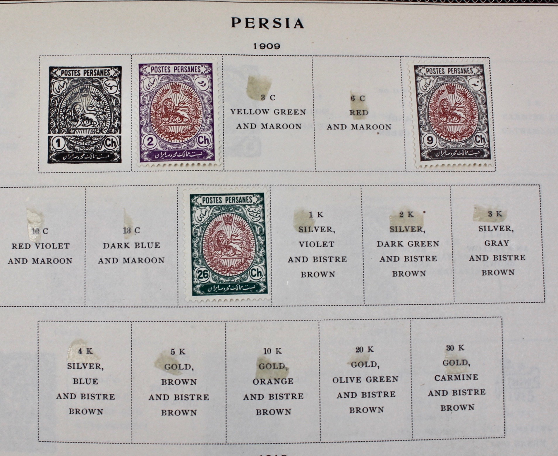 International Stamp Collection in Early Scott's Stamp Album, 1901–1920